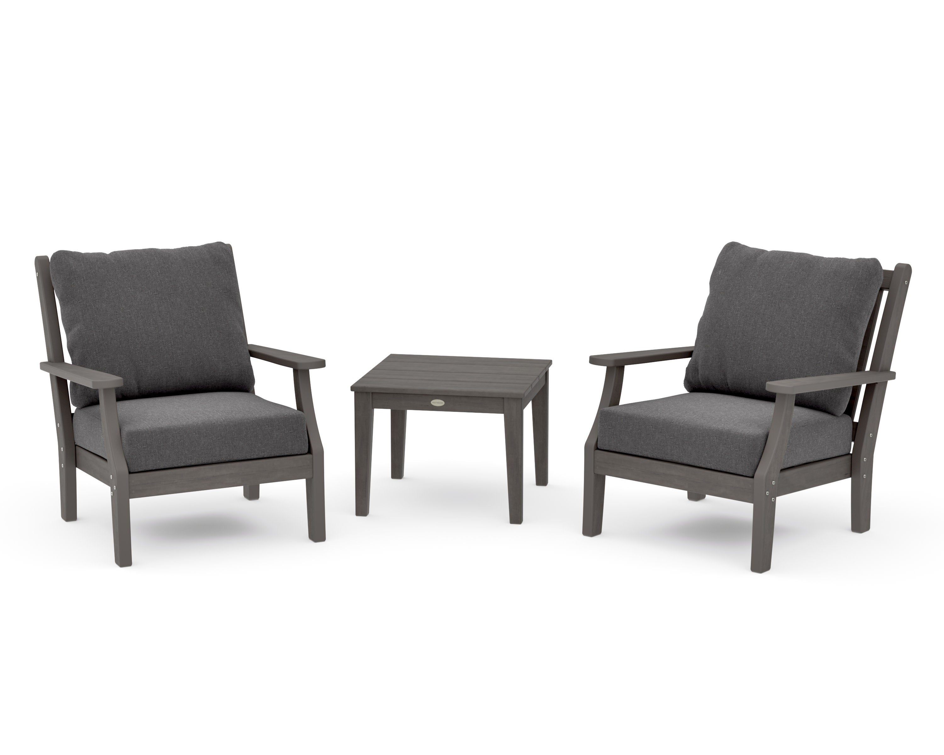 Wovendale 3-Piece Deep Seating Set in Driftwood / Ash Charcoal