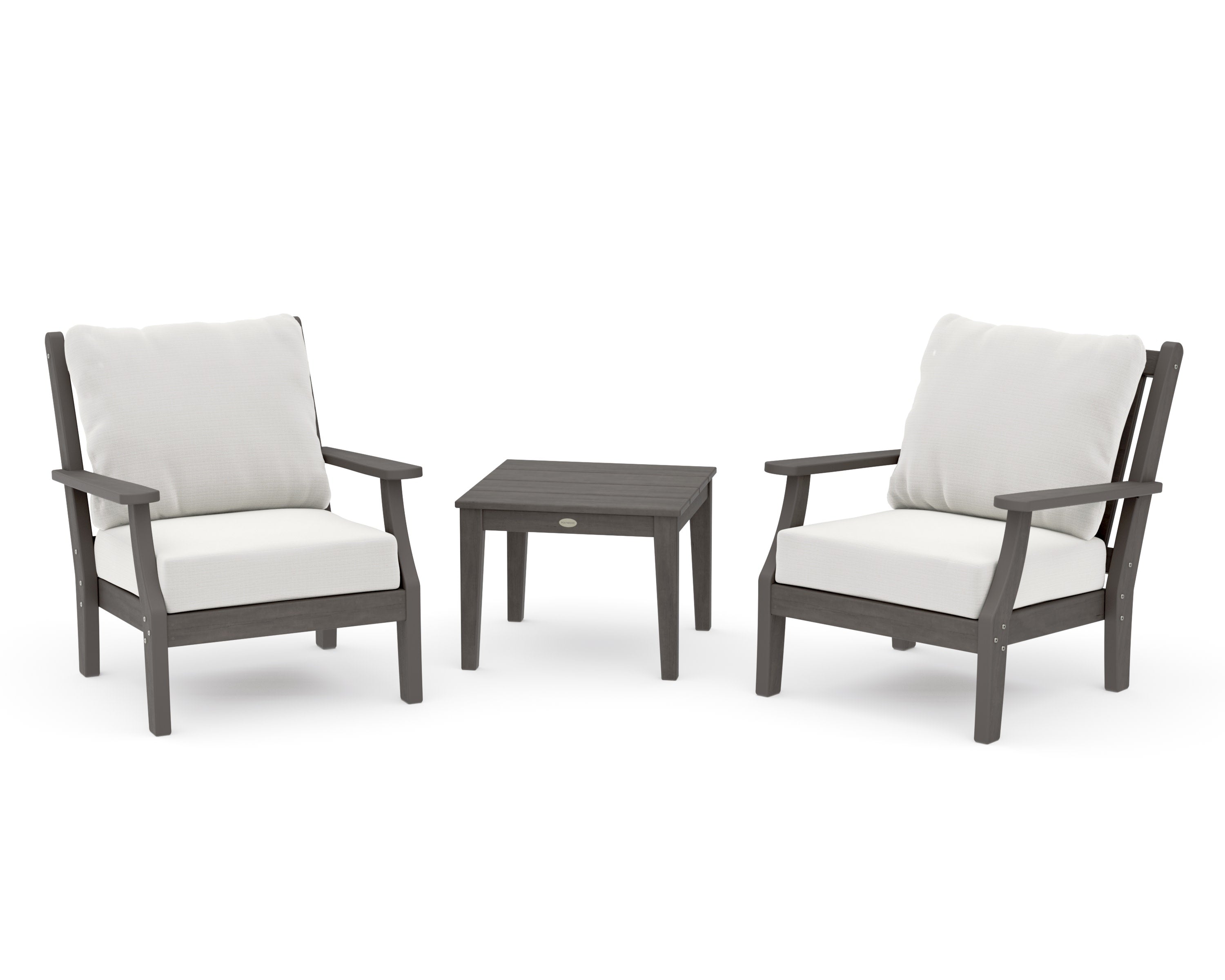 Wovendale 3-Piece Deep Seating Set in Driftwood / Natural Linen