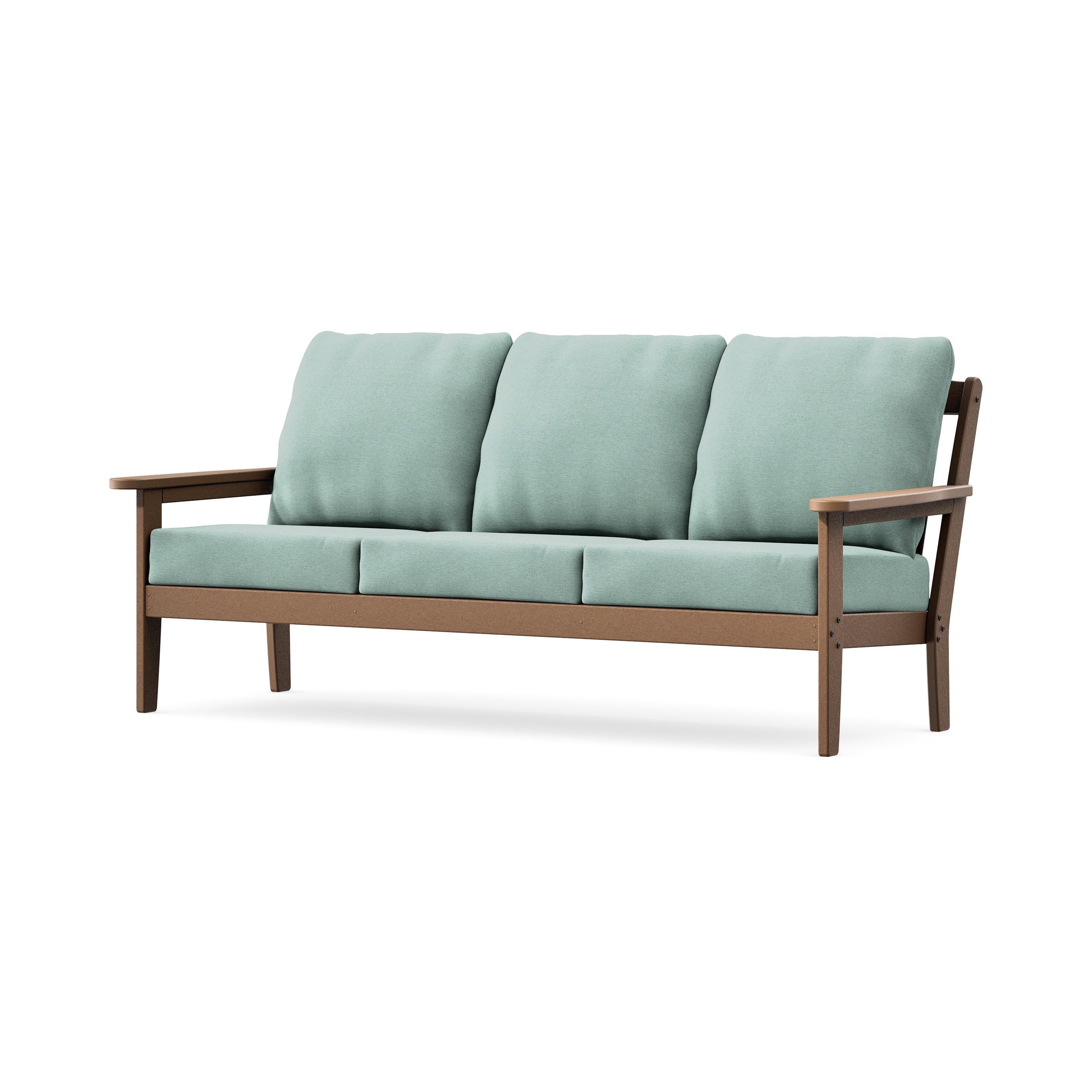 Cottage Deep Seating Sofa in Teak / Glacier Spa