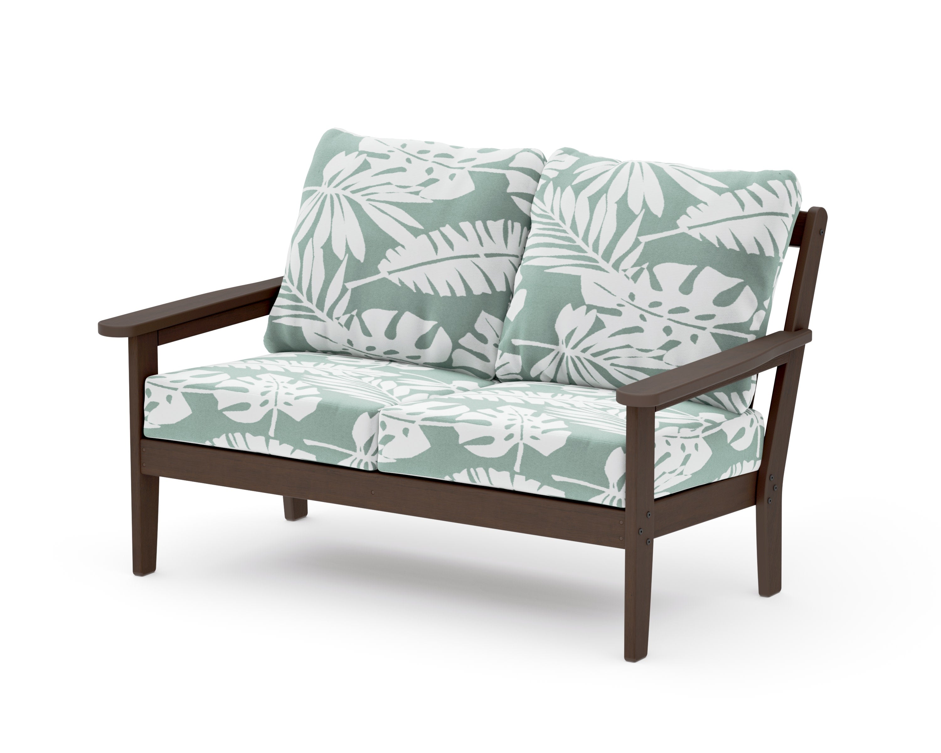 Cottage Deep Seating Loveseat in Kona / Leaf Glacier Spa