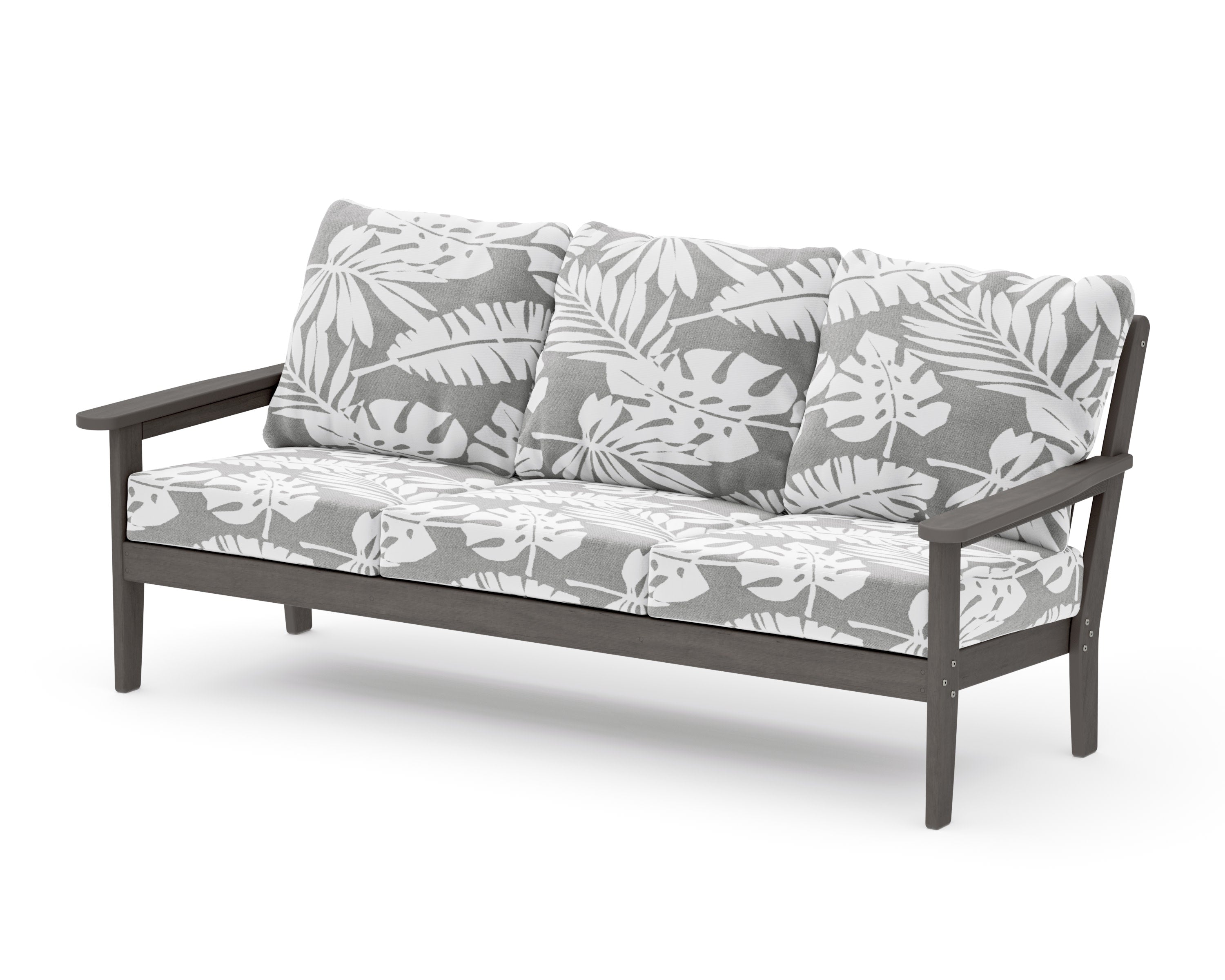 Cottage Deep Seating Sofa in Driftwood / Leaf Grey Mist