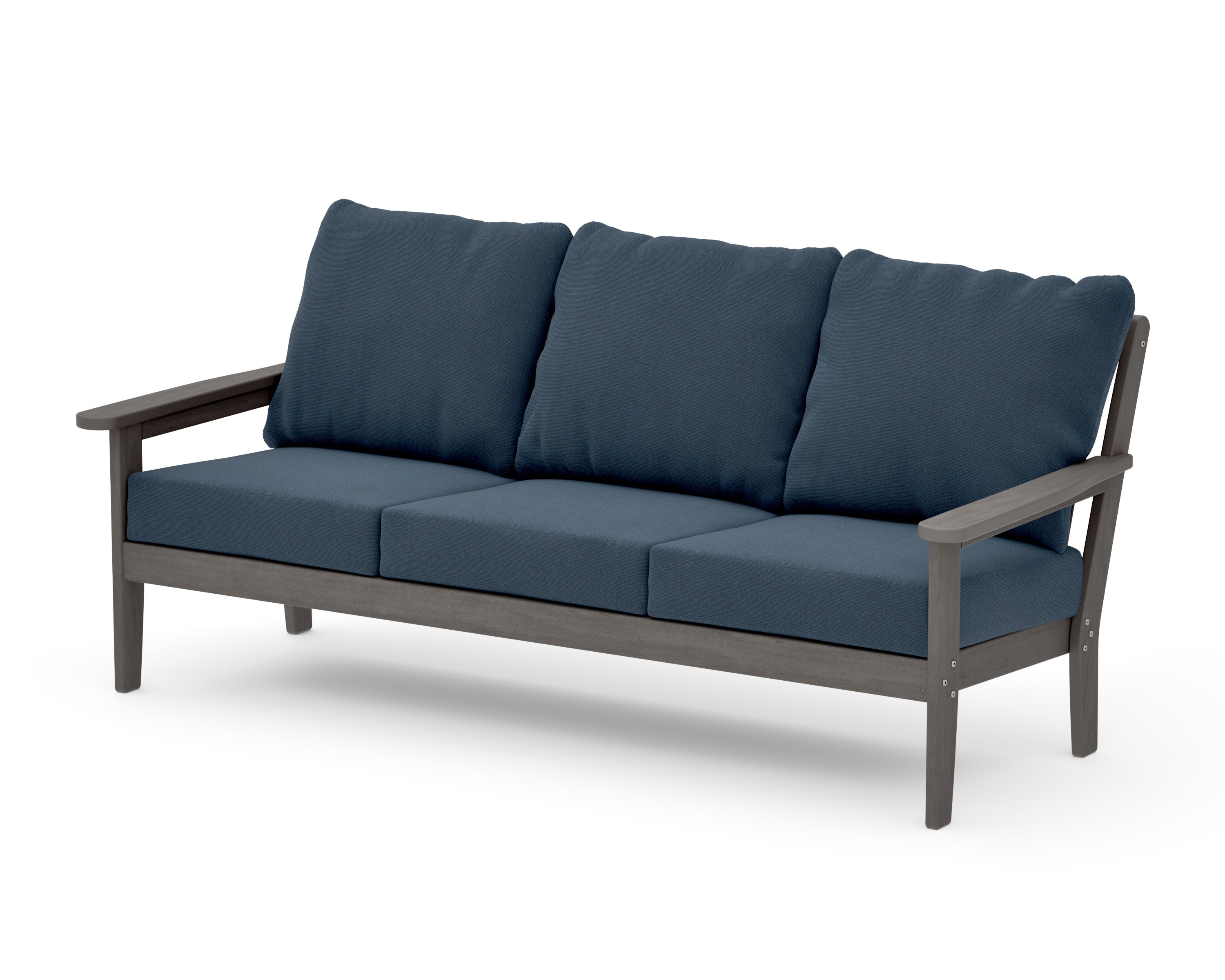 Cottage Deep Seating Sofa in Driftwood / Marine Indigo