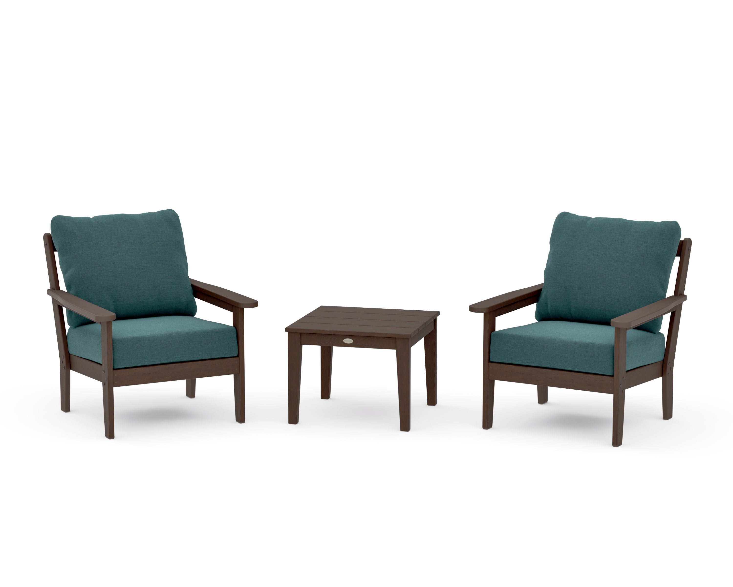 Cottage 3-Piece Deep Seating Set in Kona / Ocean Teal