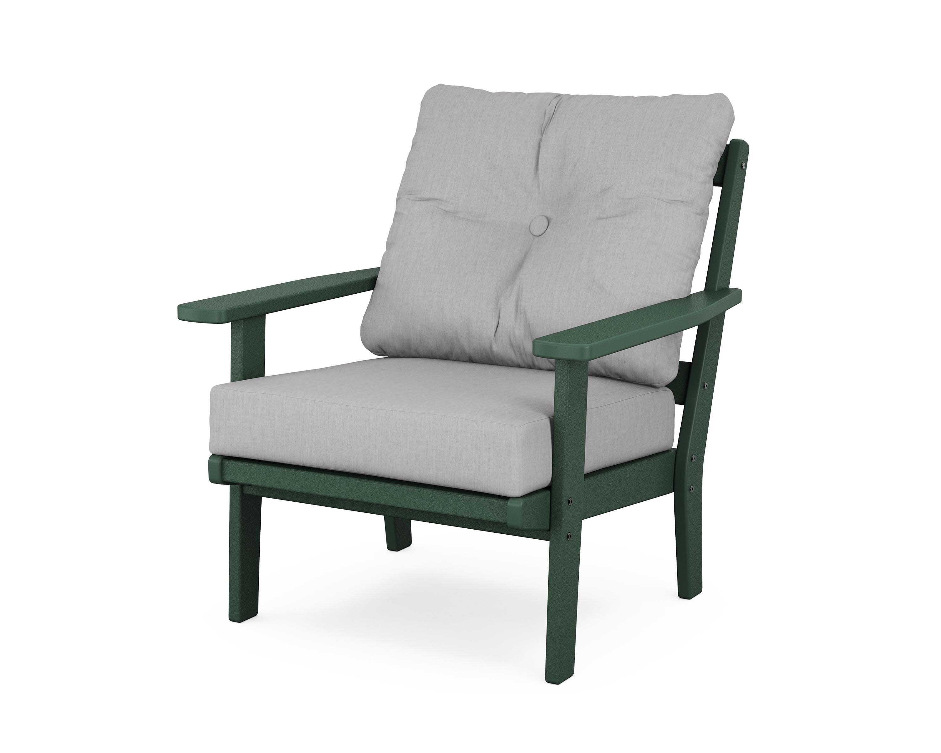 Prairie Deep Seating Chair in Green / Granite