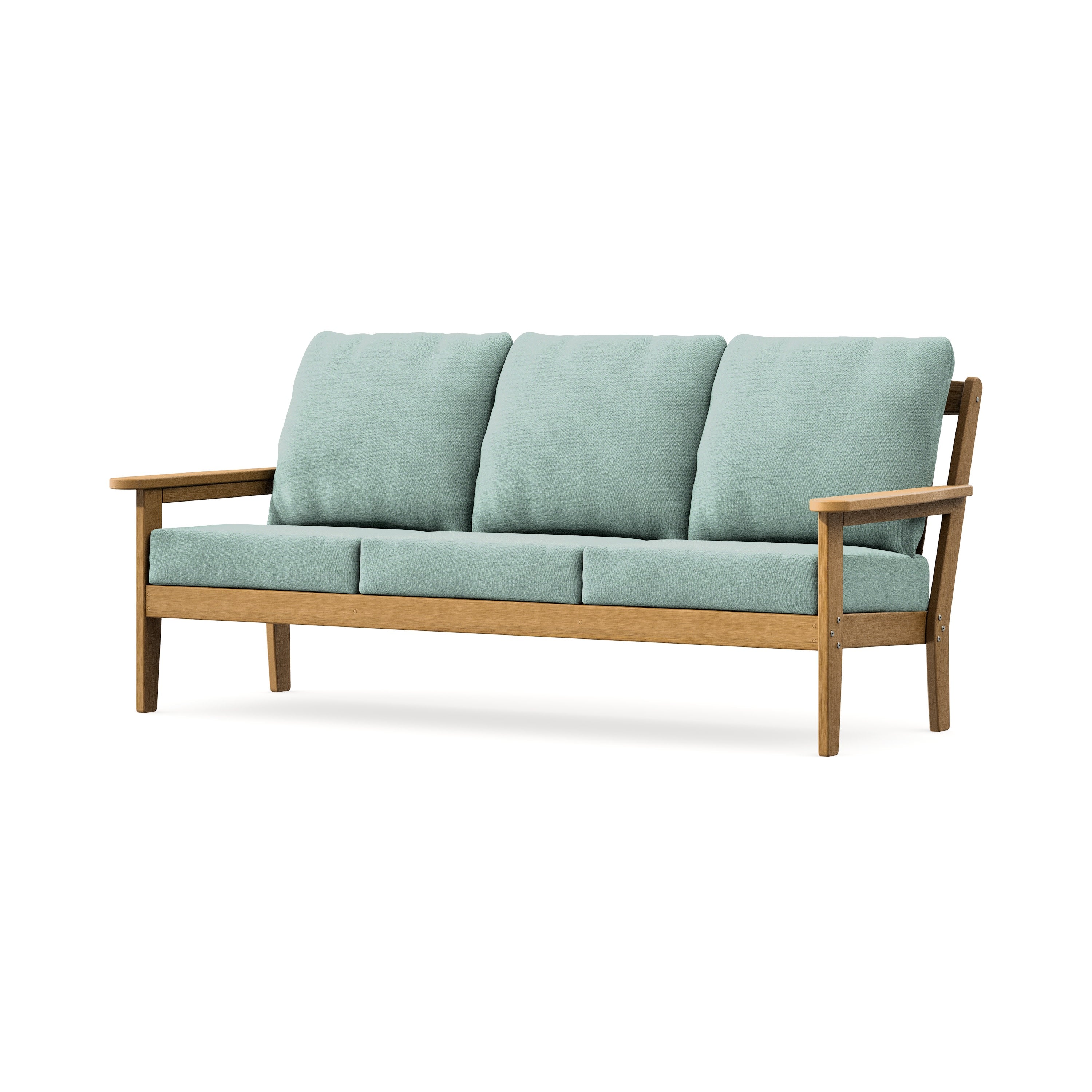 Cottage Deep Seating Sofa in Natural / Glacier Spa