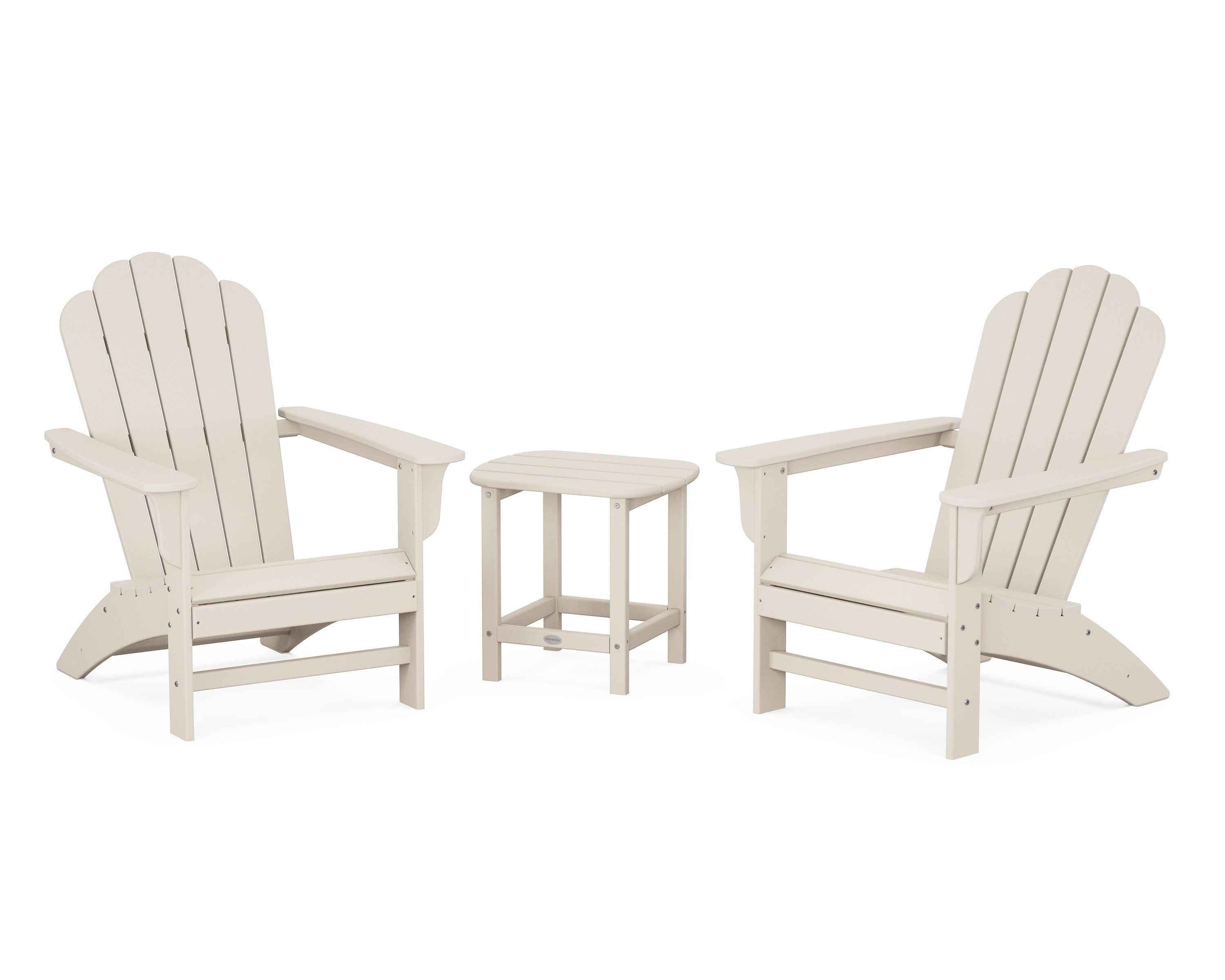 Cottage Adirondack Chair 3-Piece Set in Sand