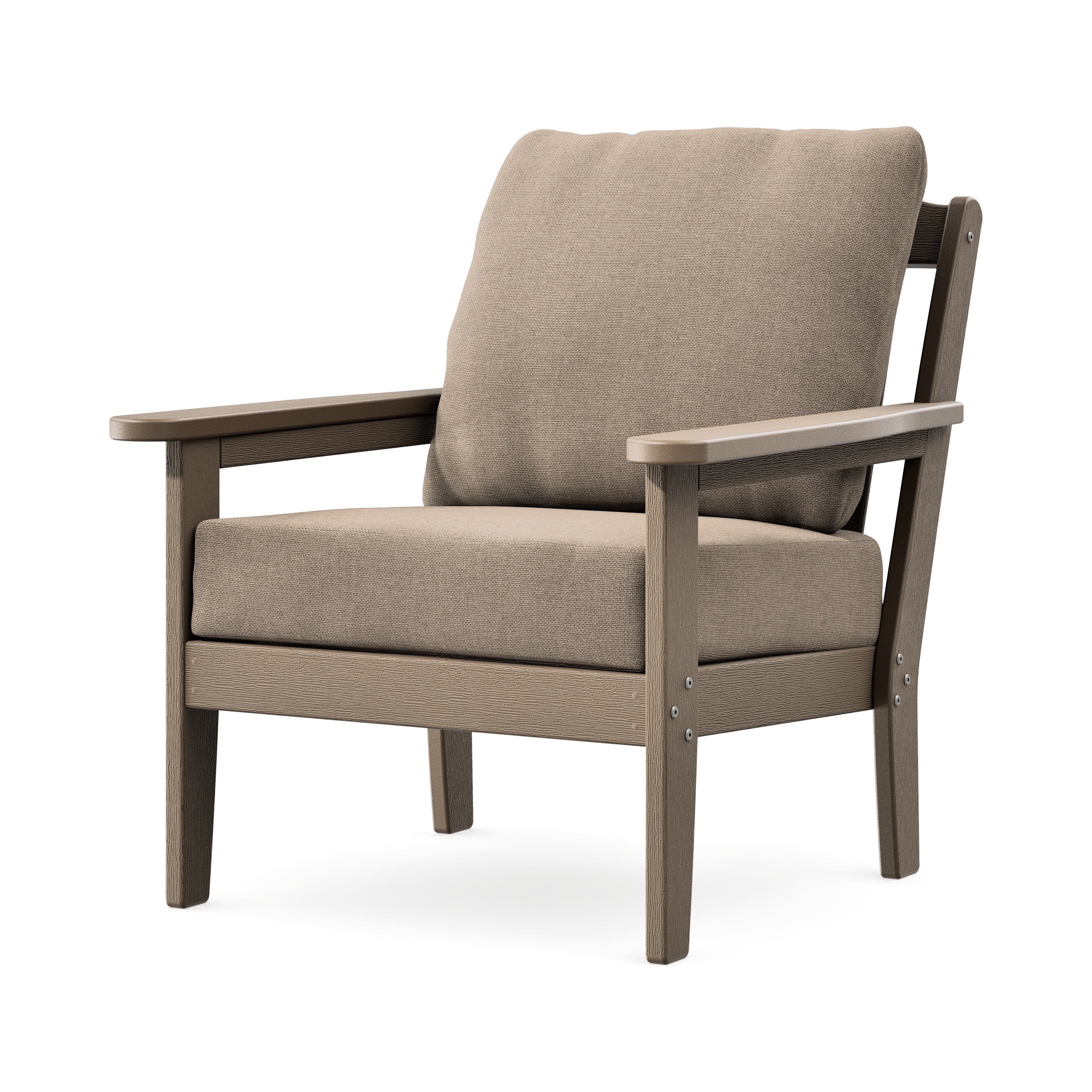 Cottage Deep Seating Chair in Vintage Sahara / Spiced Burlap