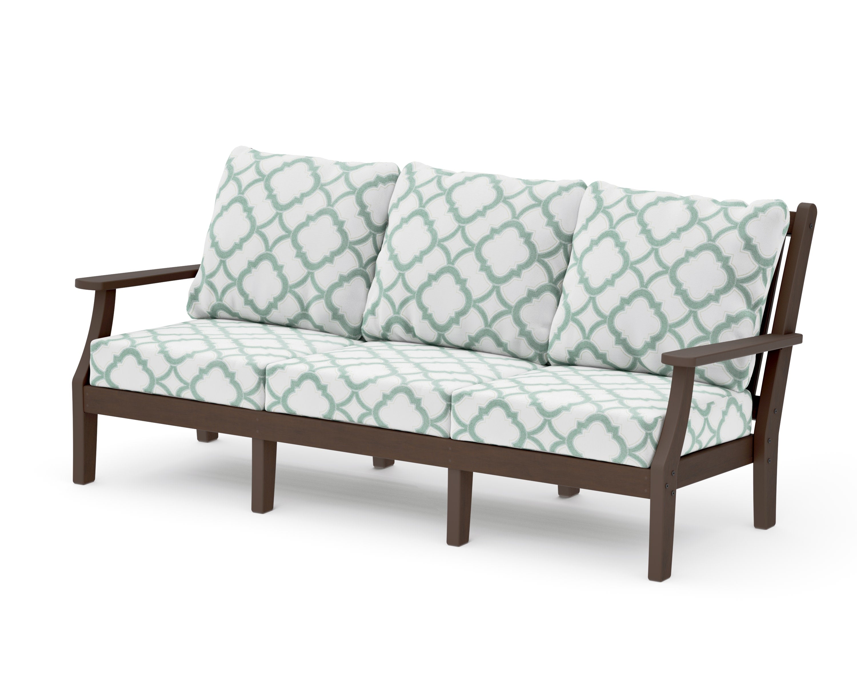 Wovendale Deep Seating Sofa in Kona / Trellis Glacier Spa