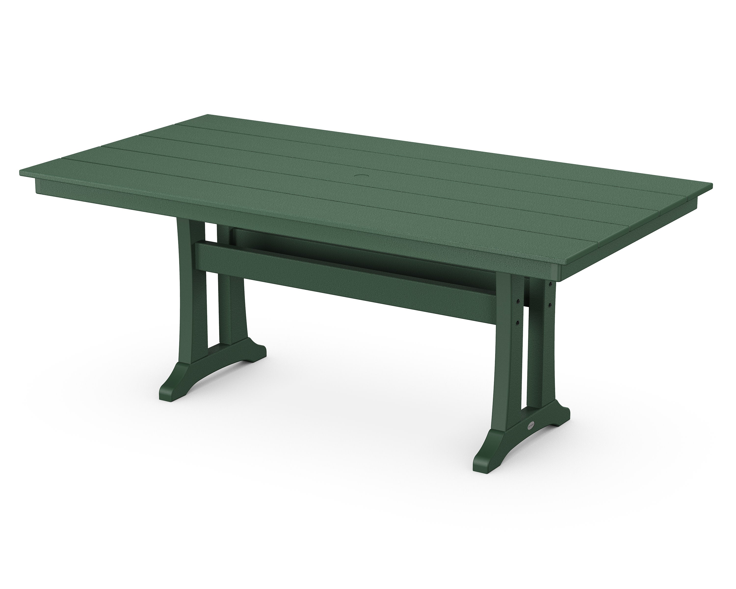Farmhouse Trestle 37" x 72" Dining Table in Green