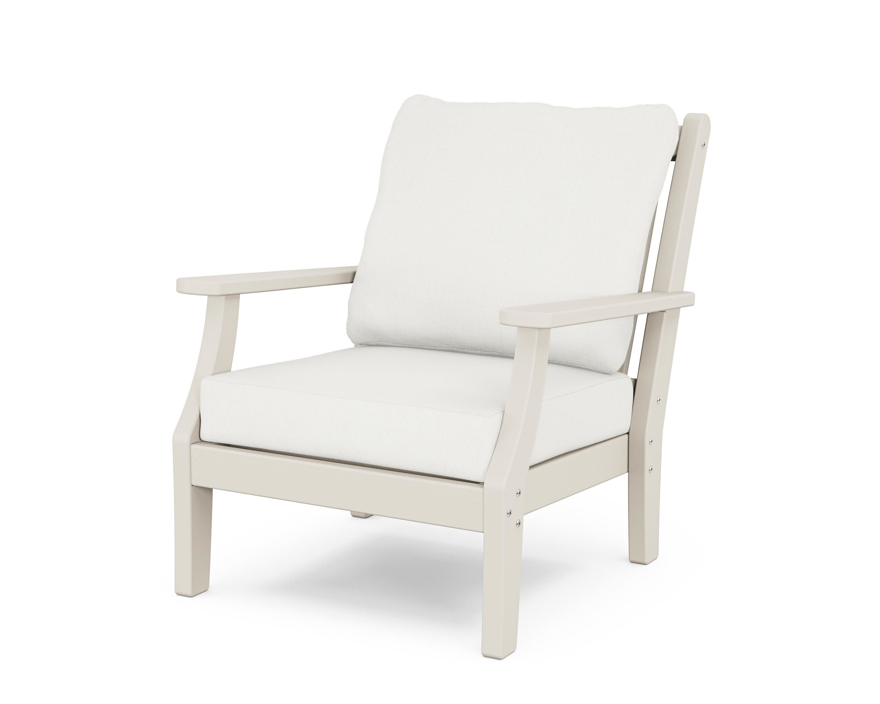 Wovendale Deep Seating Chair in Sand / Natural Linen