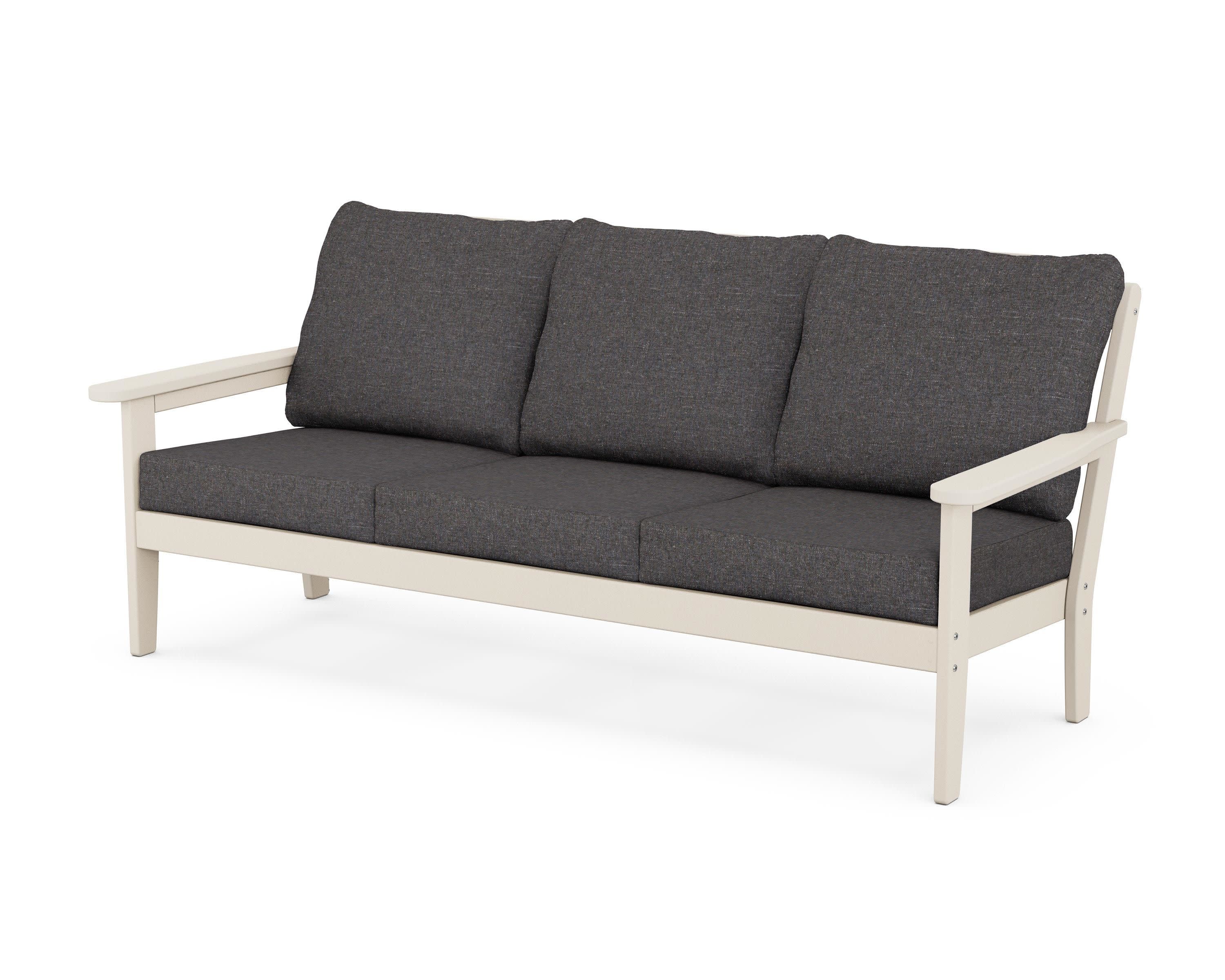 Cottage Deep Seating Sofa in Sand / Ash Charcoal
