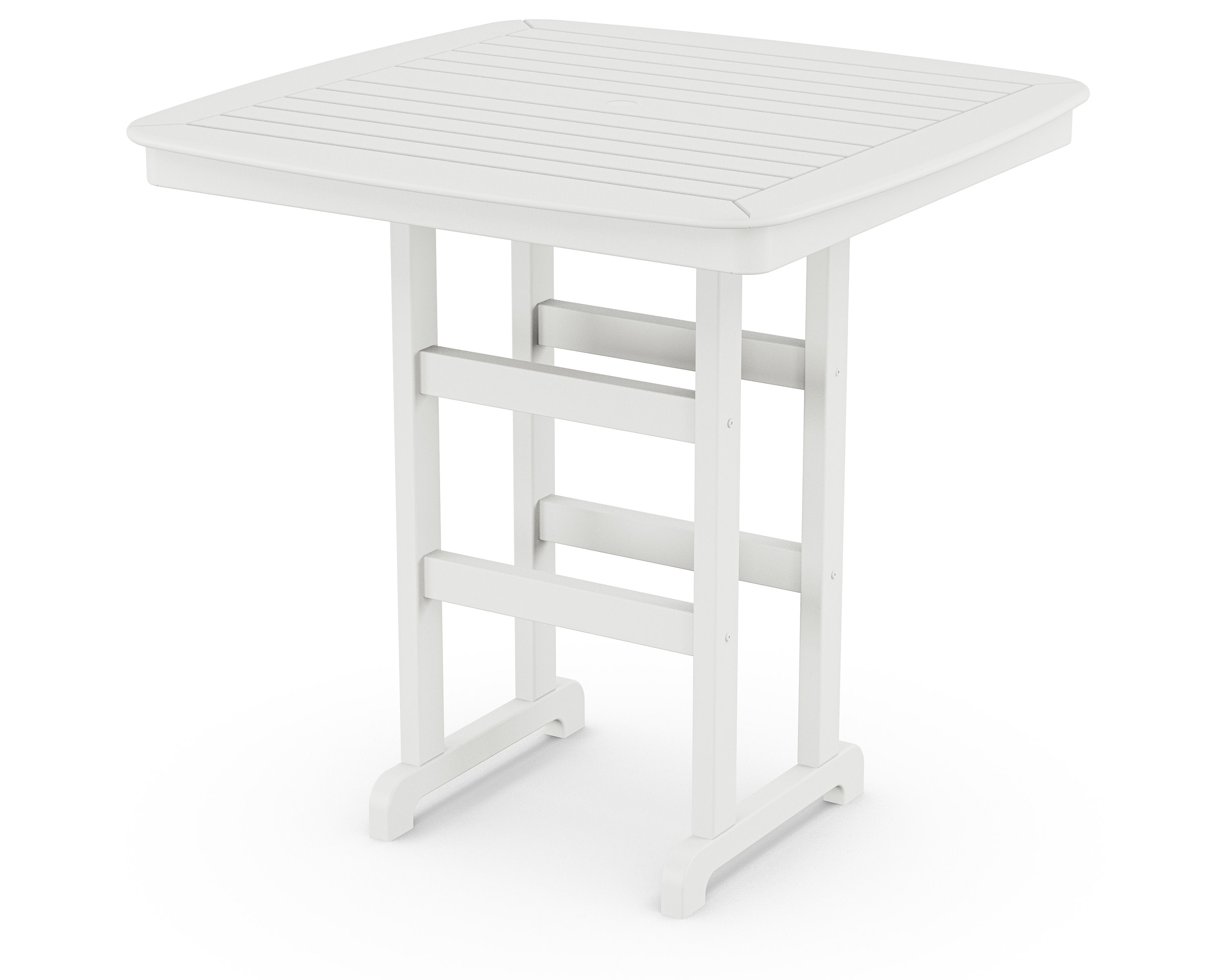 Nautical 44" Bar Table in White