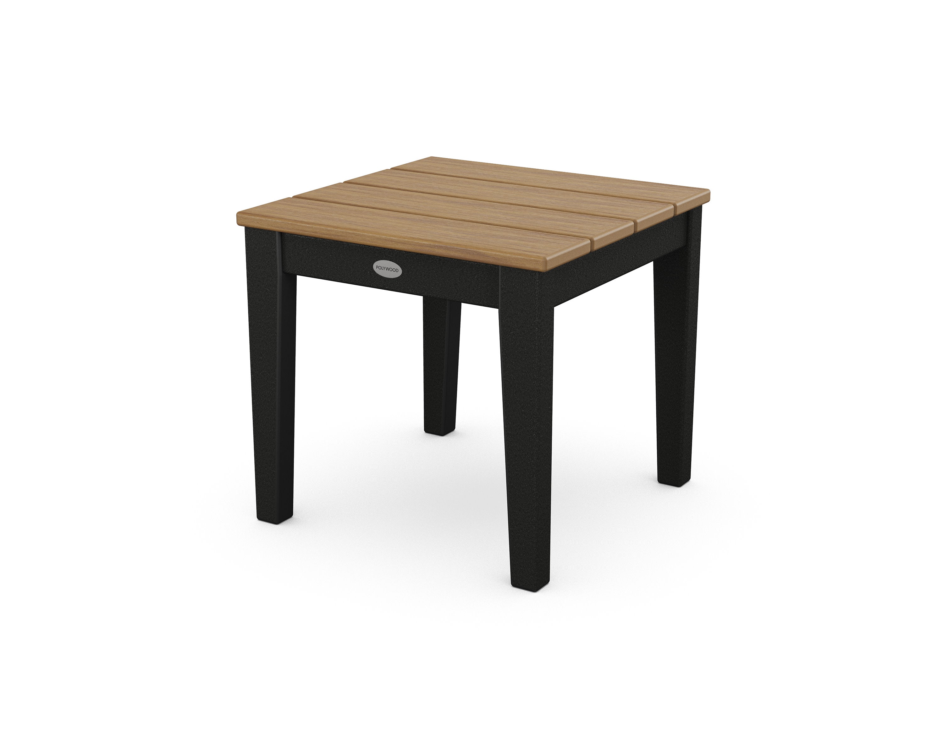 Newport 18" End Table in Black / Natural