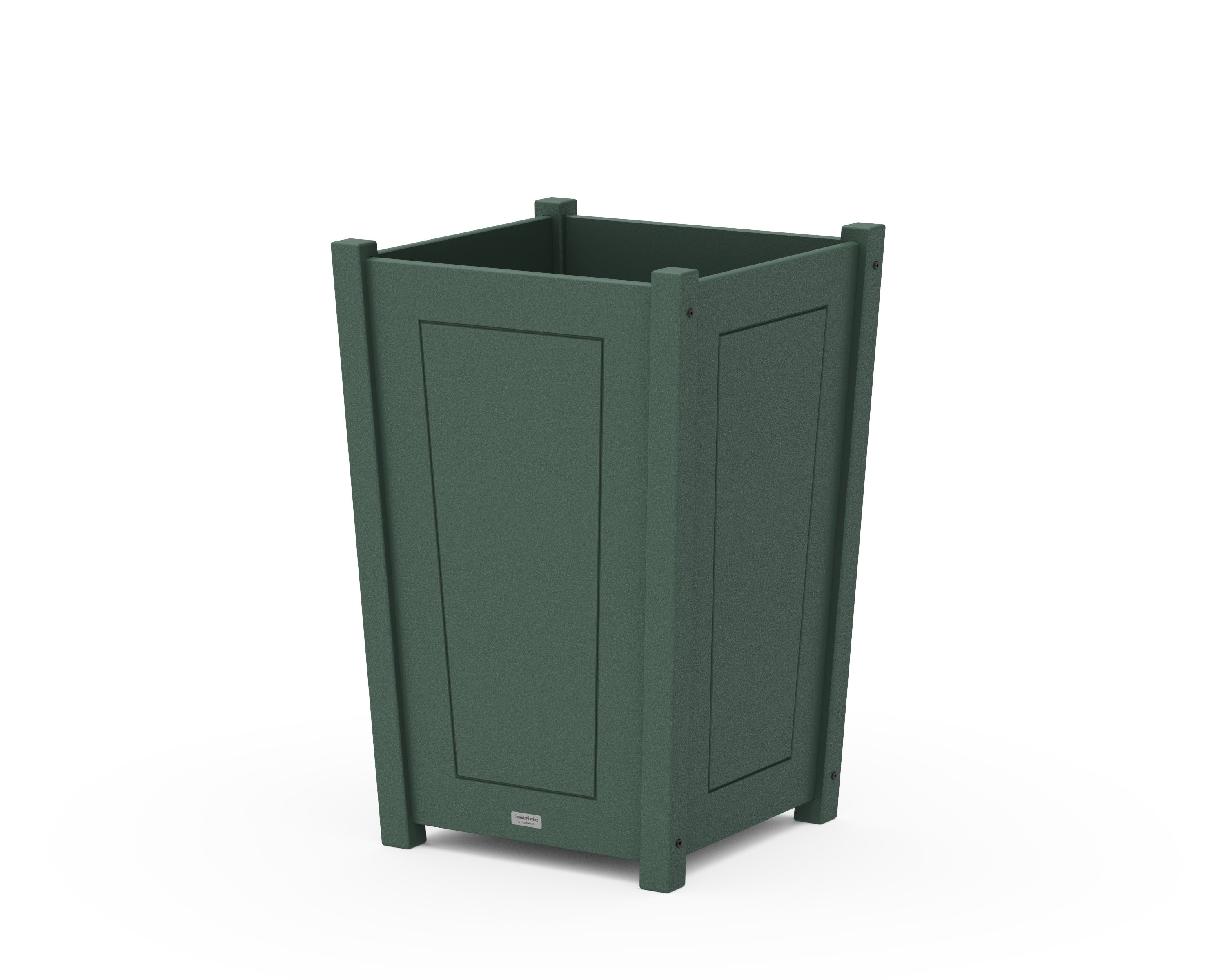 Country Living Large Tapered Square Planter Box in Green