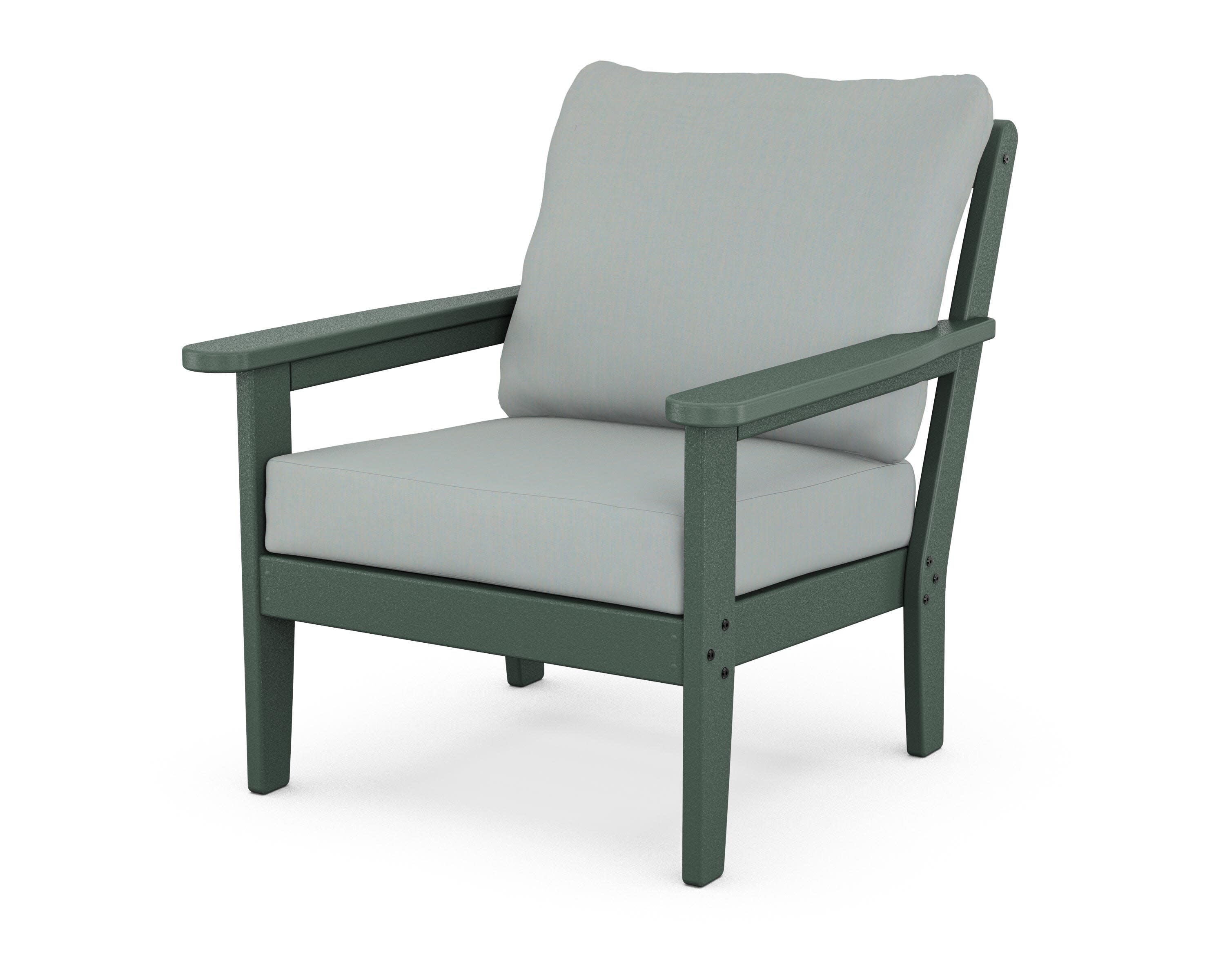 Cottage Deep Seating Chair in Green / Spa