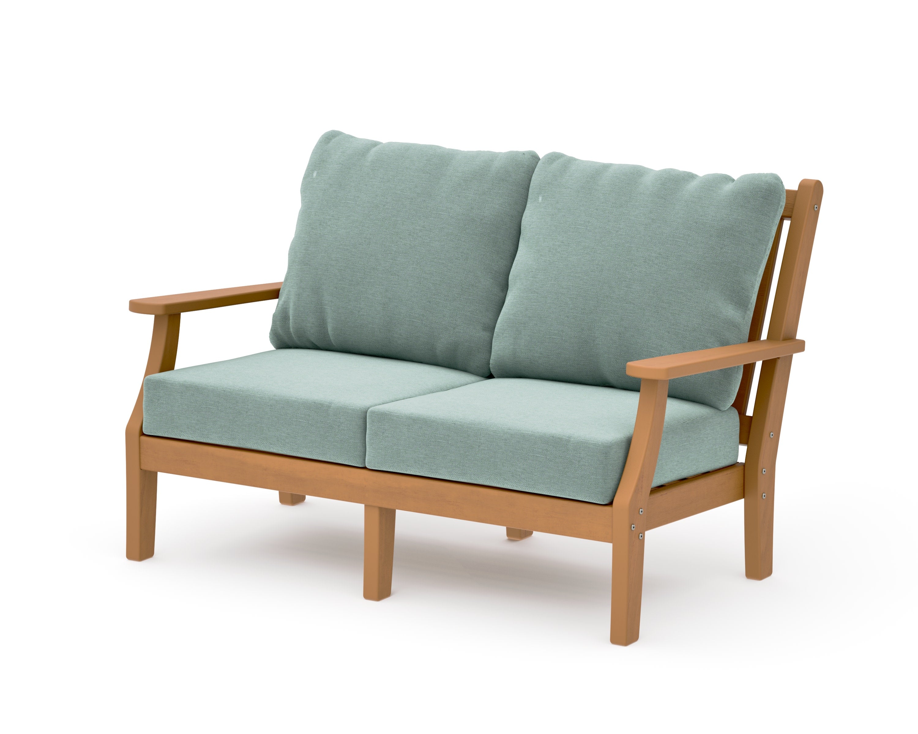 Wovendale Deep Seating Loveseat in Natural / Glacier Spa