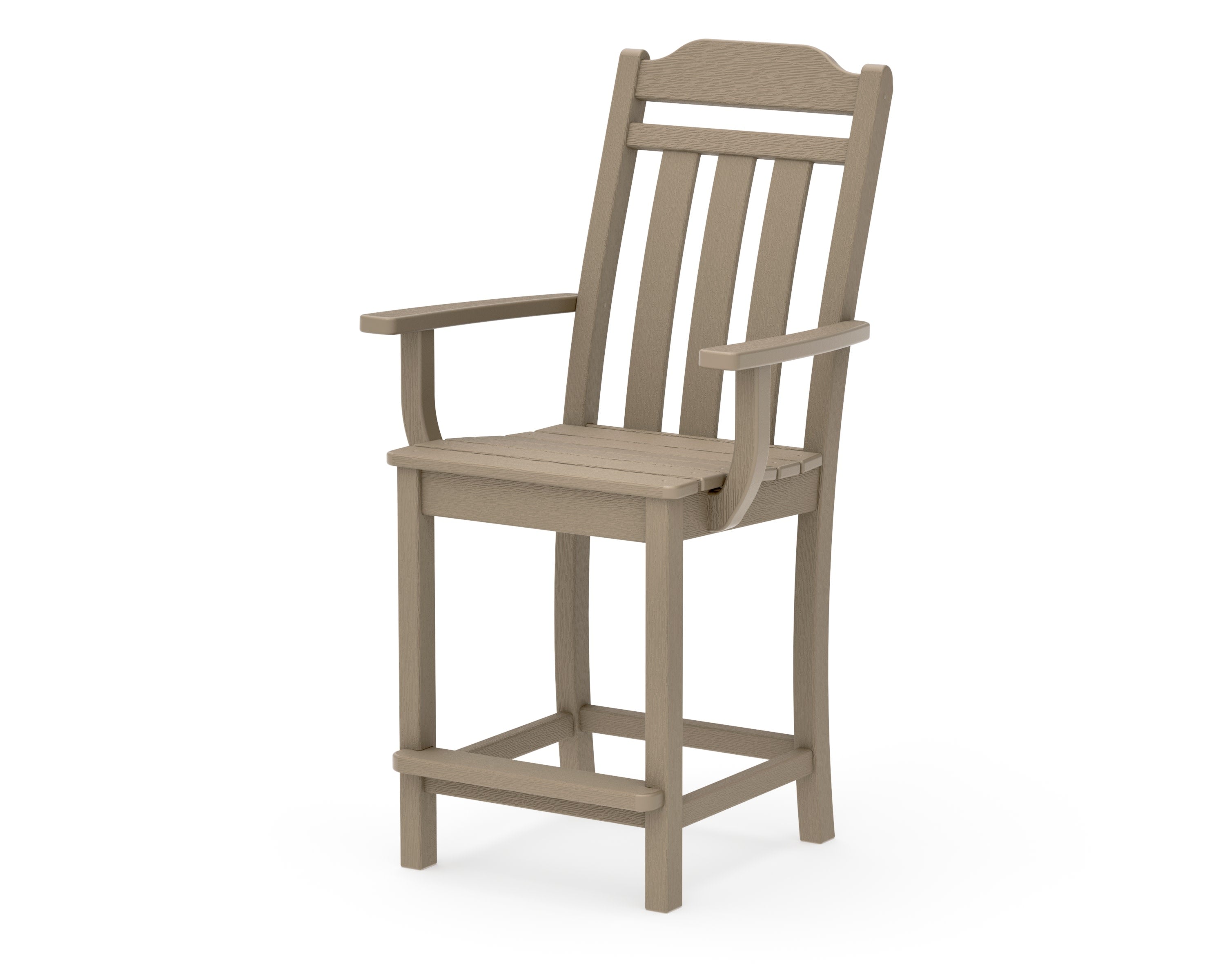 Cottage Counter Arm Chair in Vintage Sahara