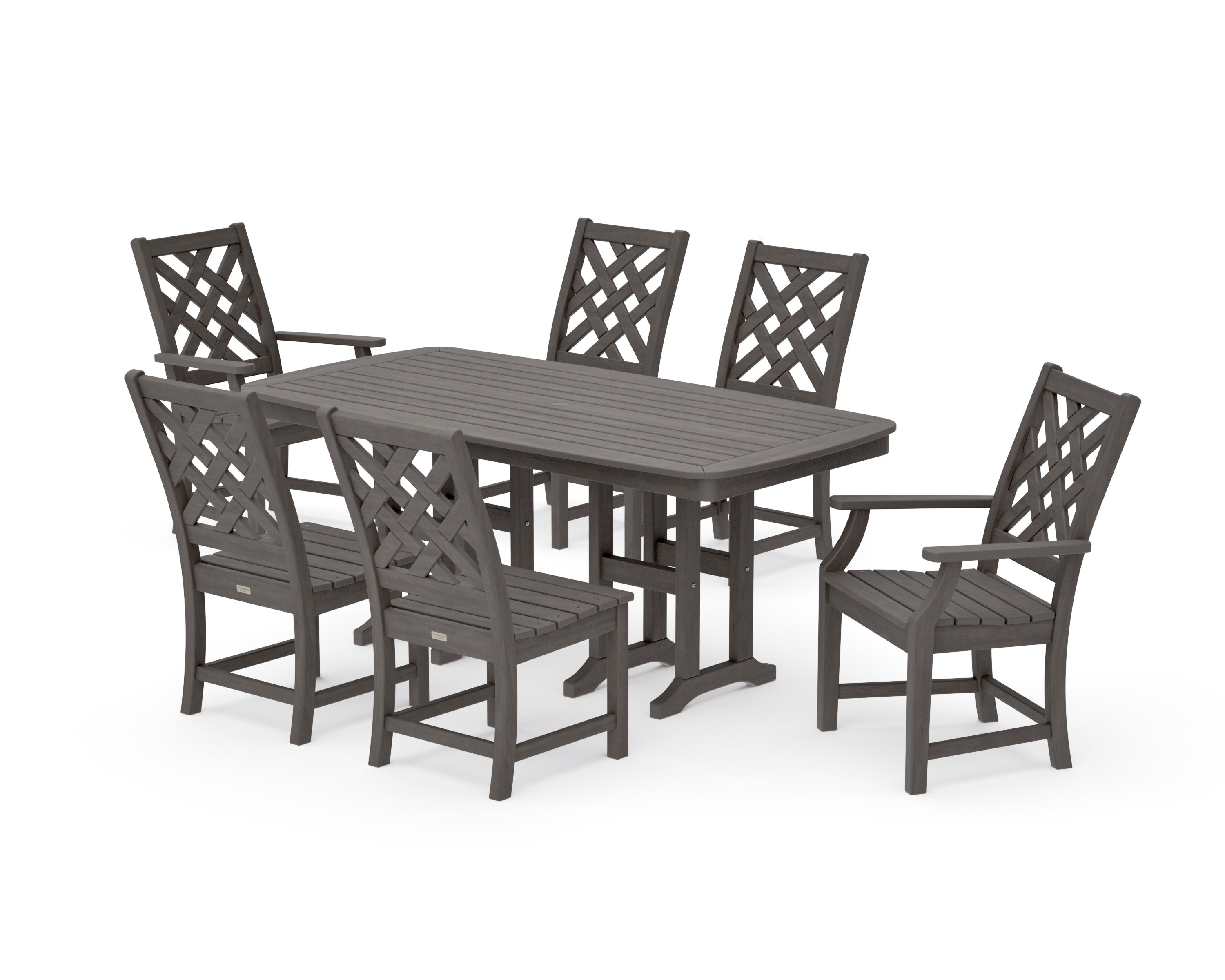 Wovendale 7-Piece Dining Set in Driftwood