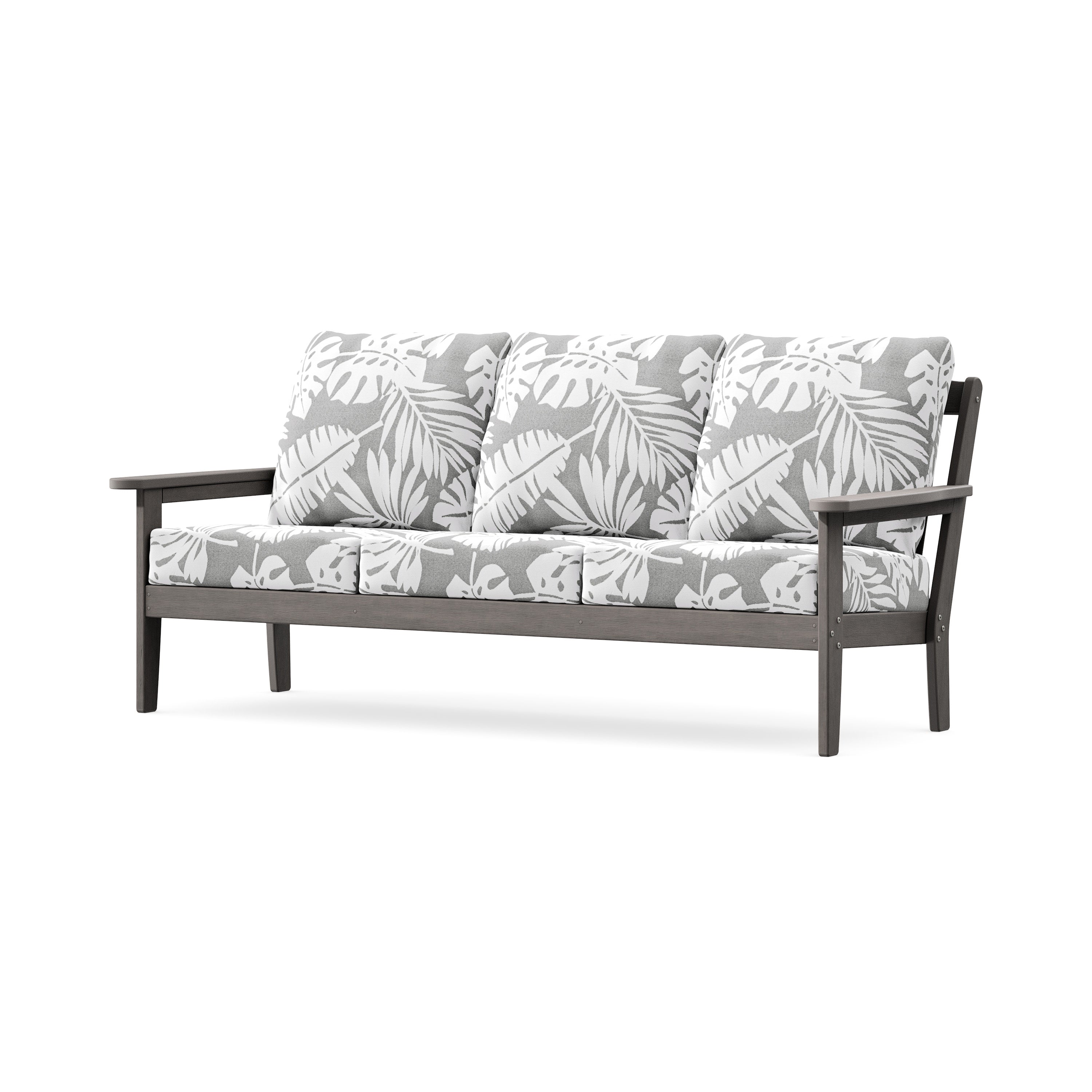 Cottage Deep Seating Sofa in Driftwood / Leaf Grey Mist