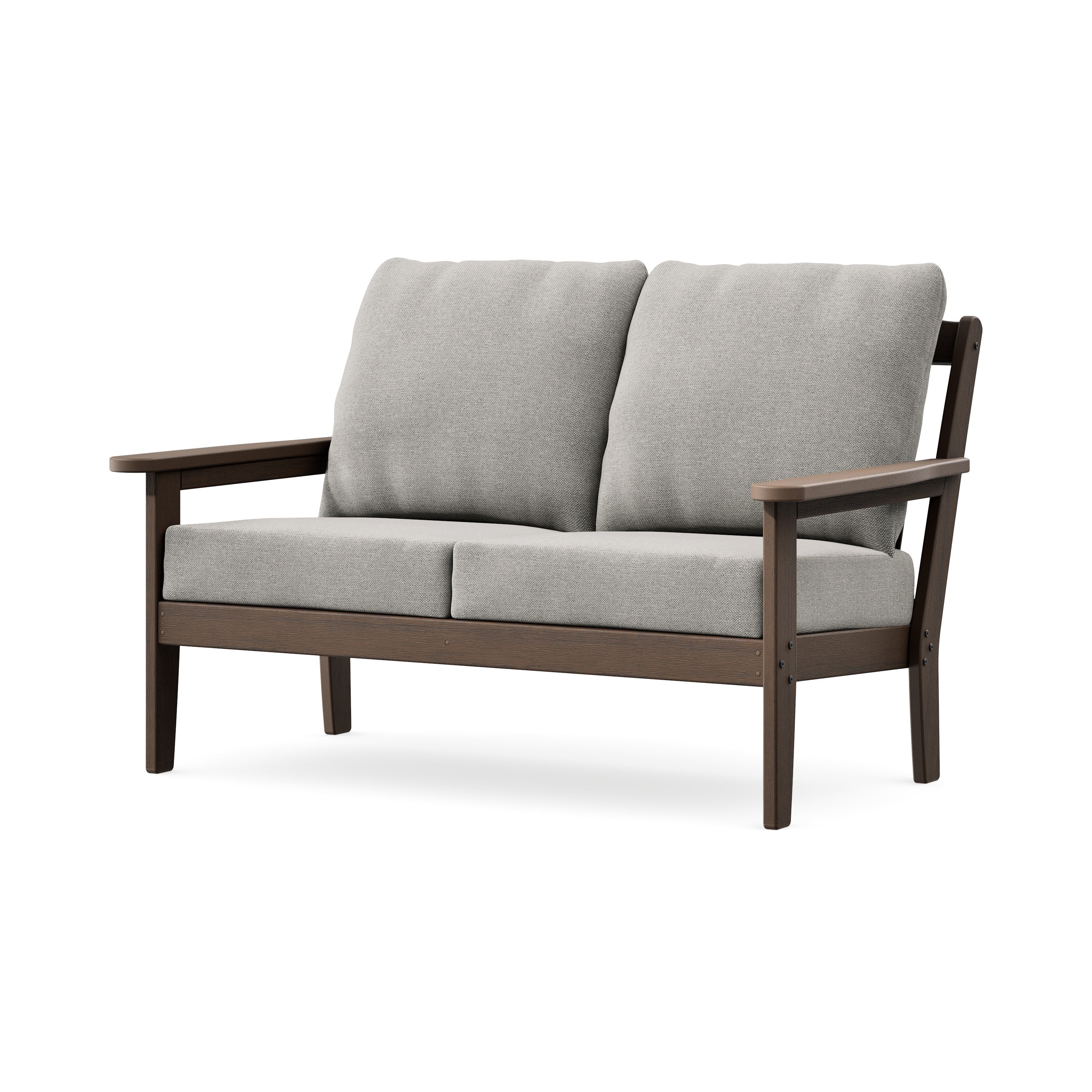 Cottage Deep Seating Loveseat in Kona / Weathered Tweed