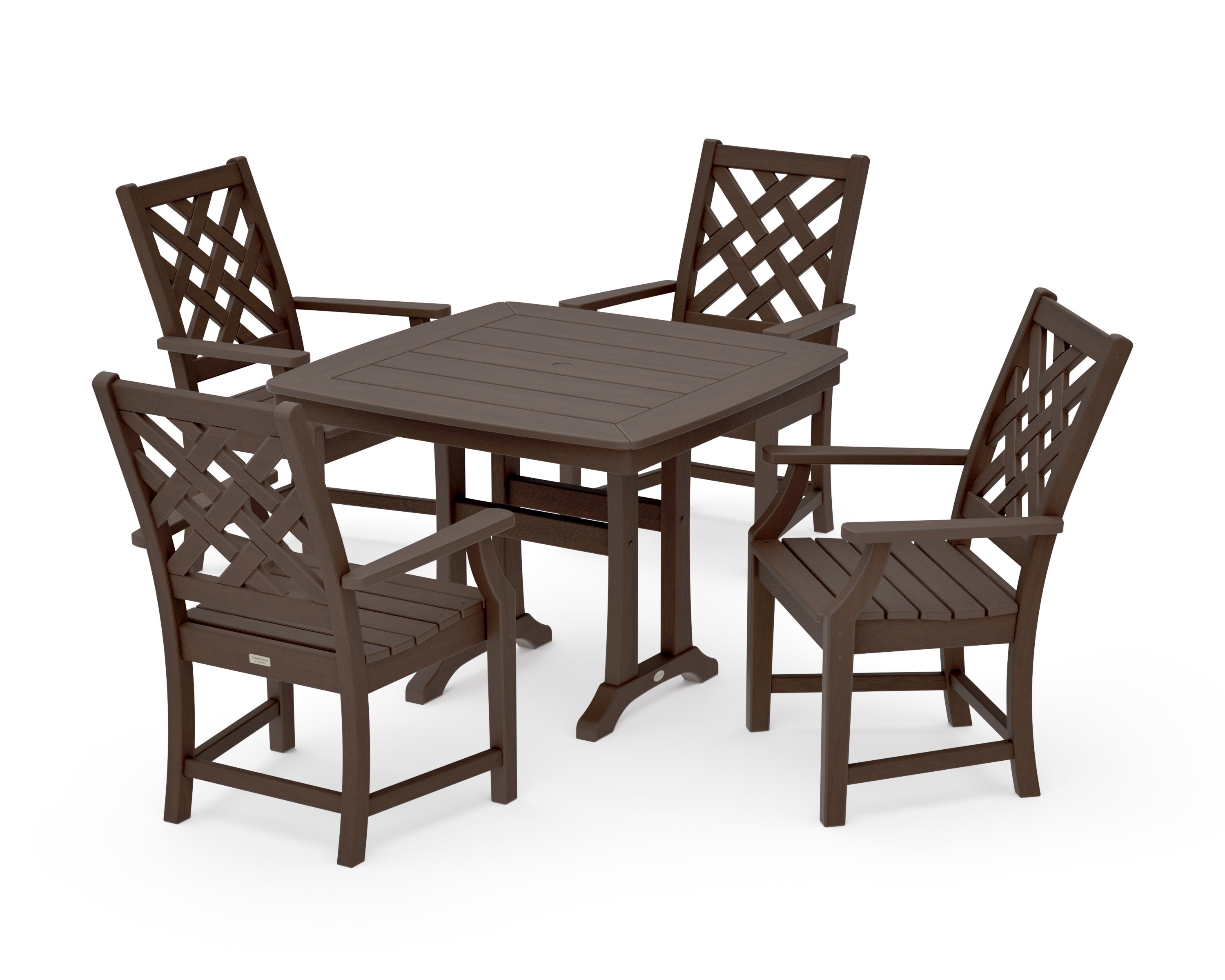 Wovendale 5-Piece Dining Set with Trestle Legs in Kona