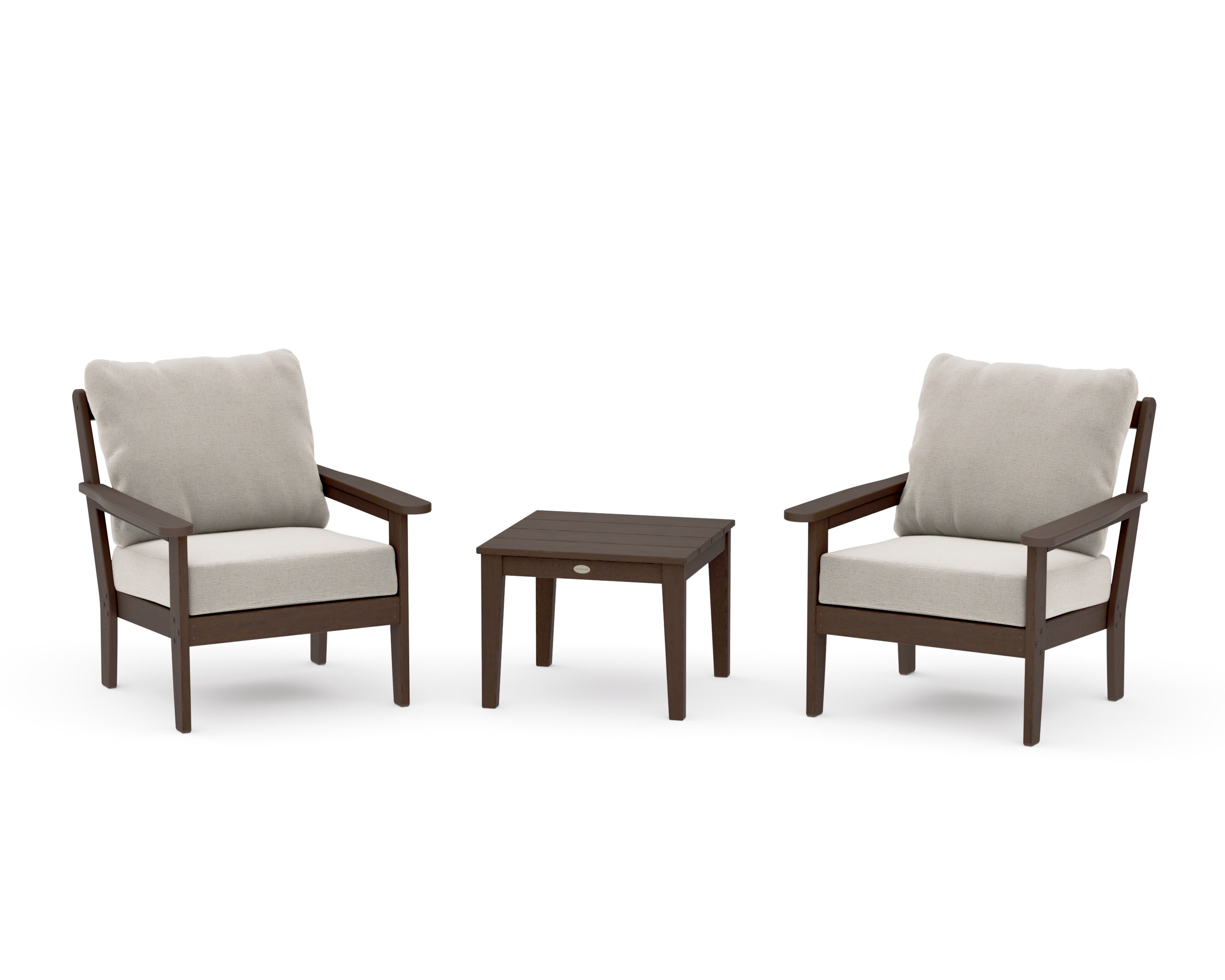 Cottage 3-Piece Deep Seating Set in Kona / Dune Burlap