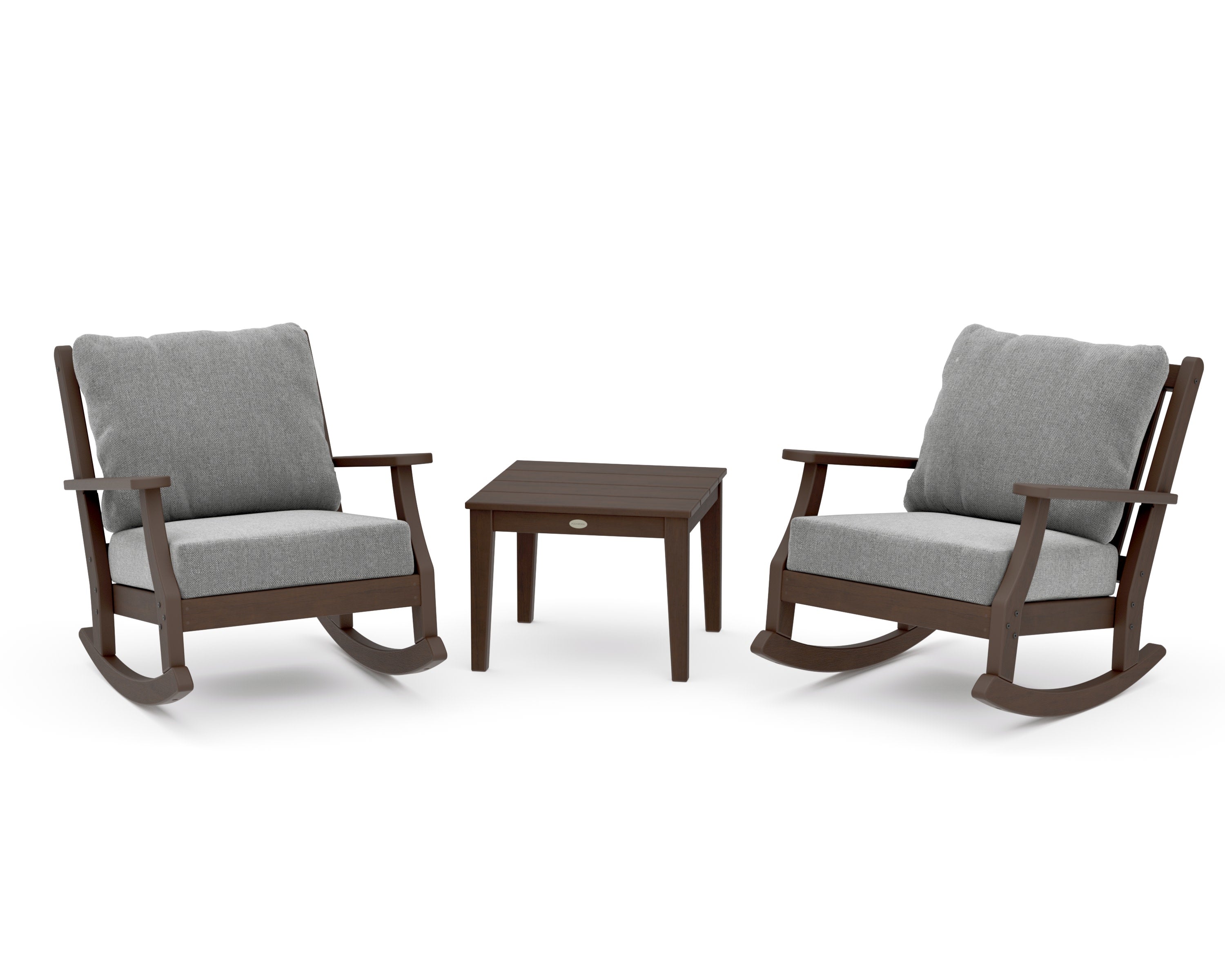 Wovendale 3-Piece Deep Seating Rocker Set in Kona / Grey Mist
