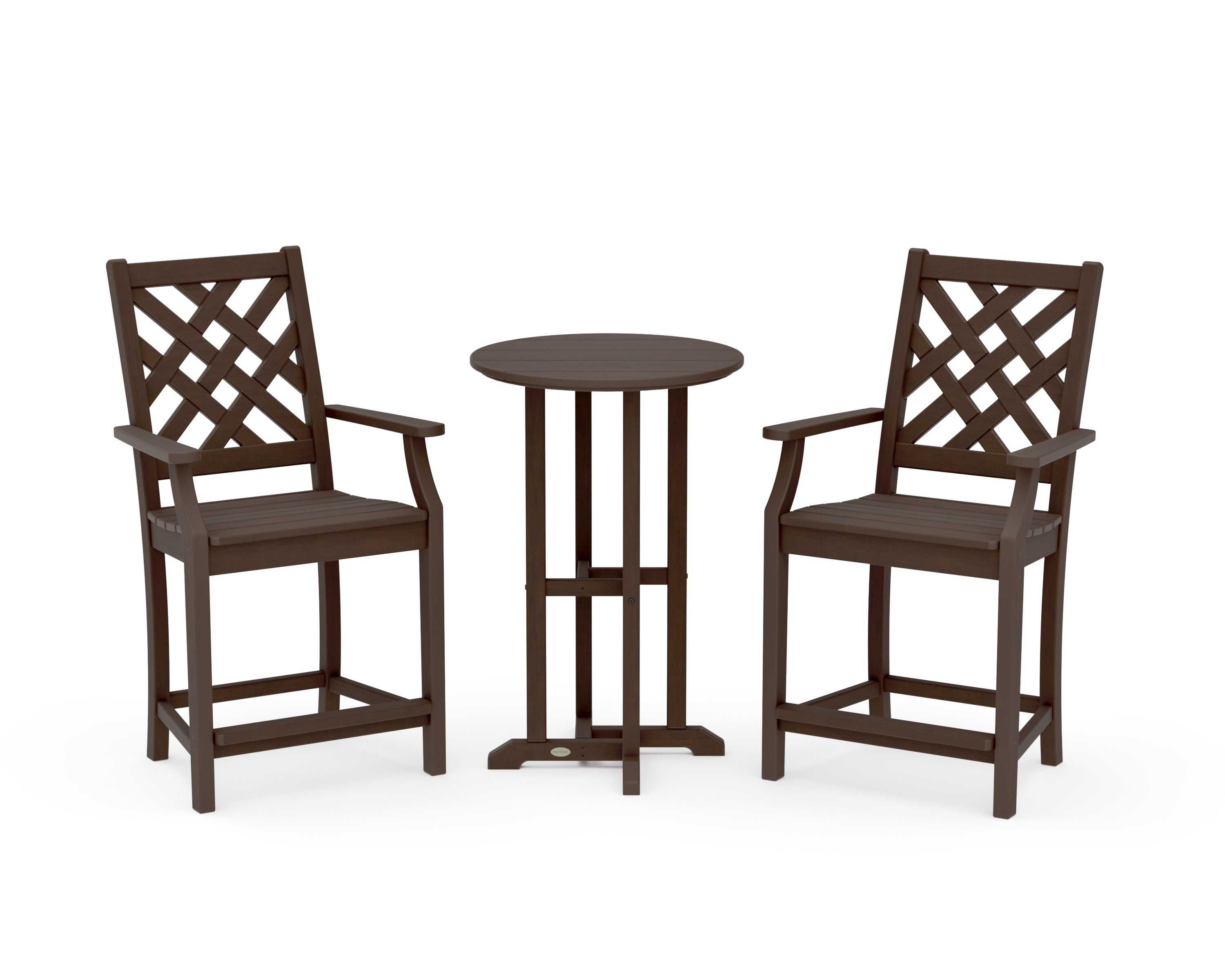 Wovendale 3-Piece Farmhouse Bistro Counter Set in Kona