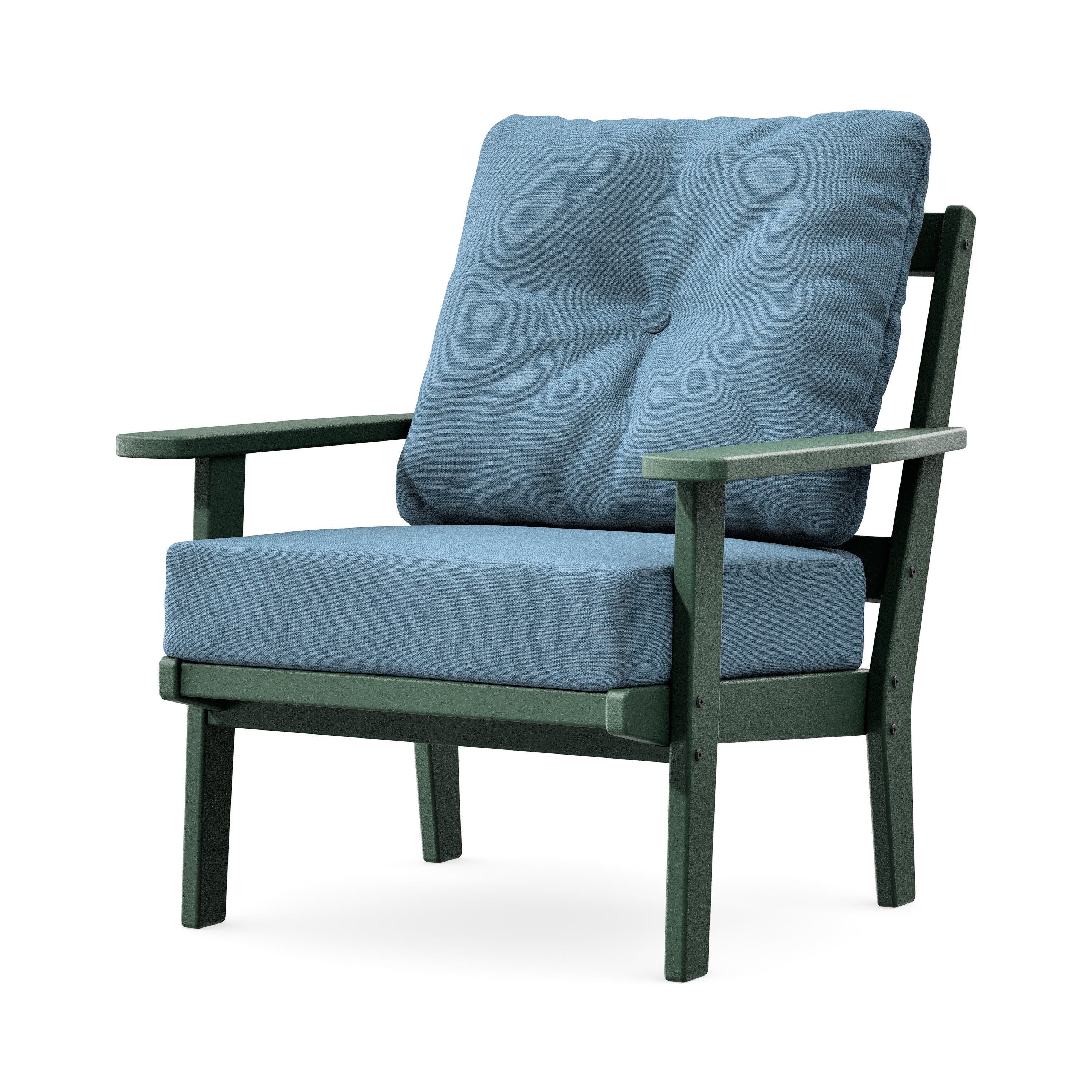 Prairie Deep Seating Chair in Green / Sky Blue