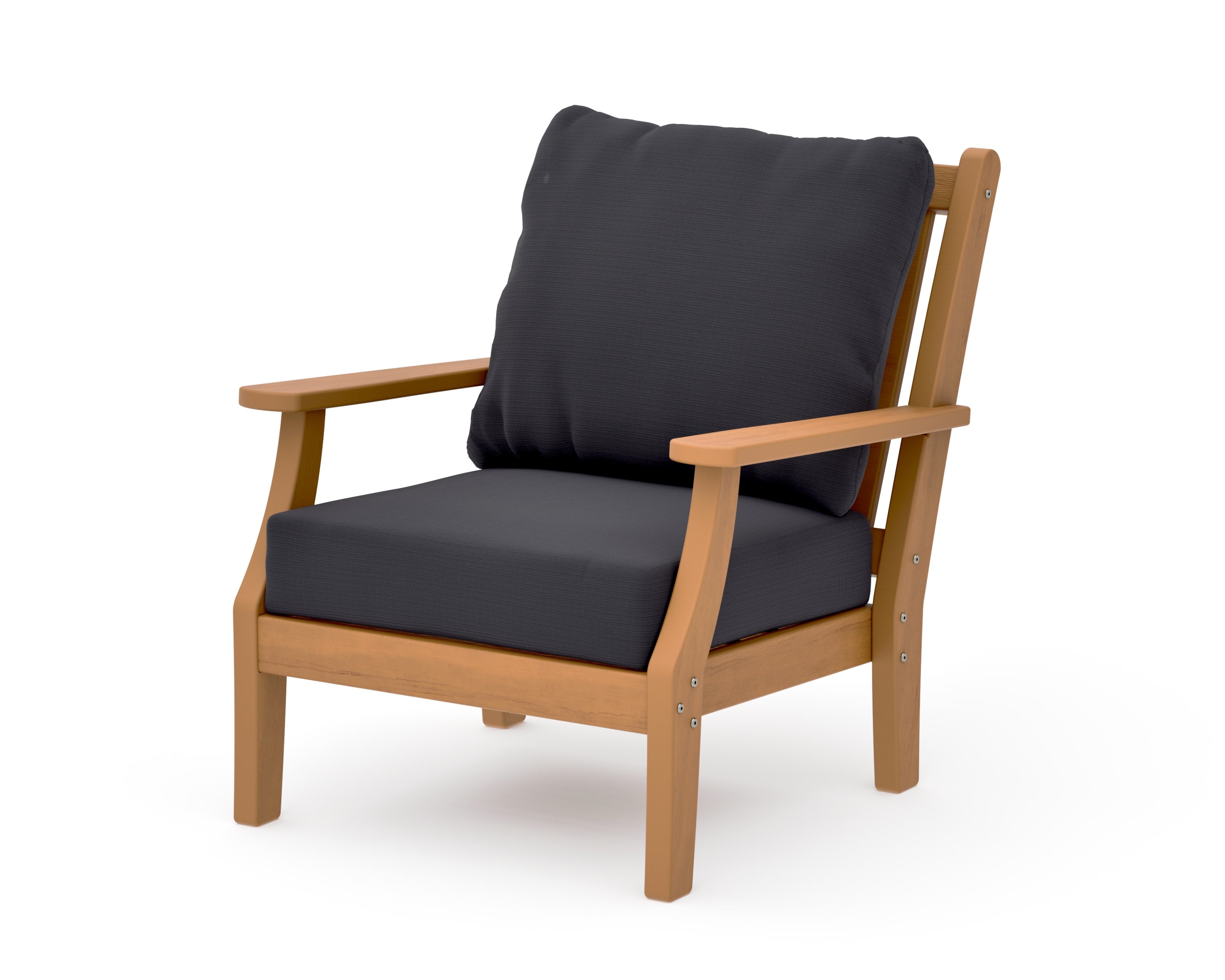 Wovendale Deep Seating Chair in Natural / Midnight Linen