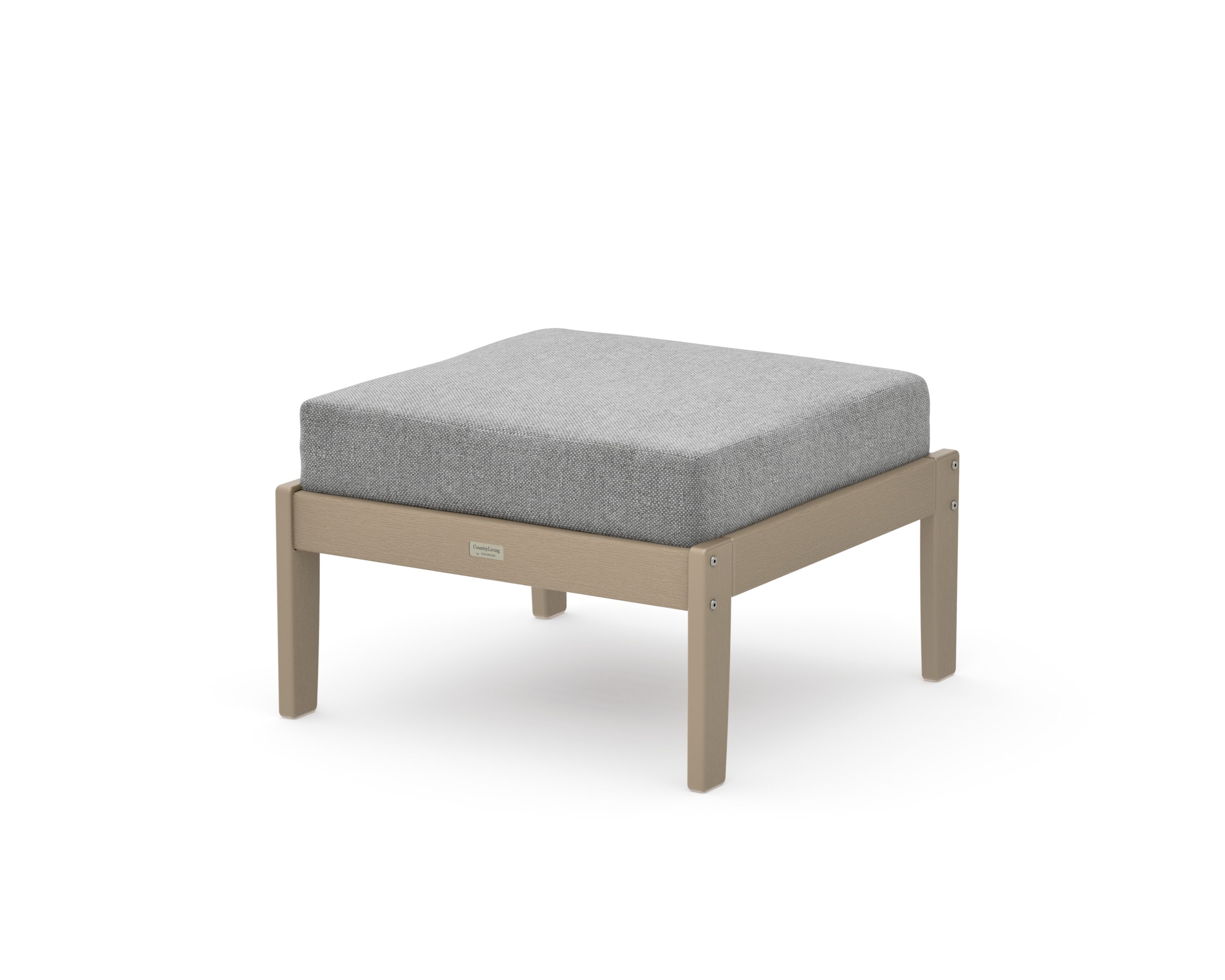 Cottage Deep Seating Ottoman in Vintage Sahara / Grey Mist