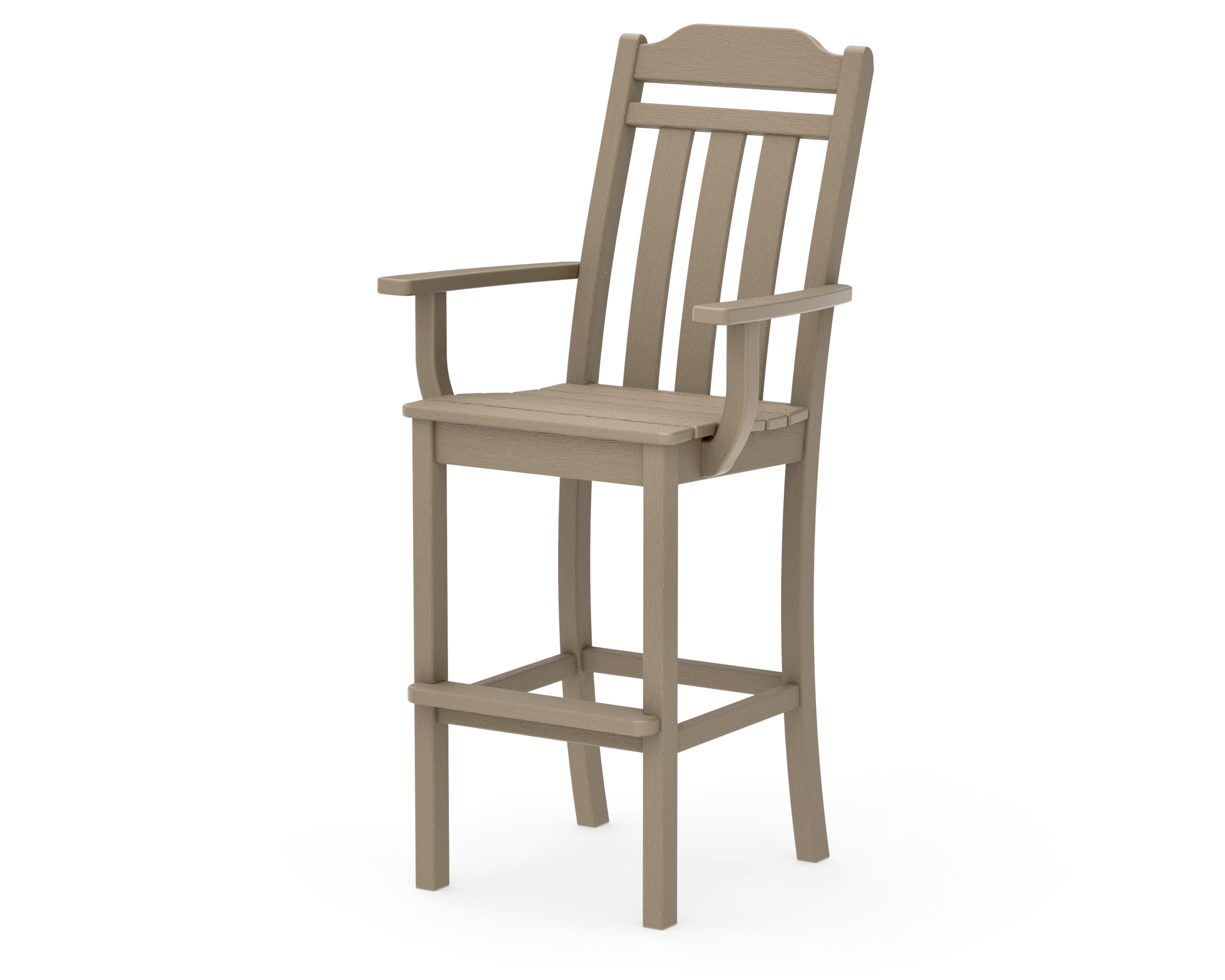 Cottage Bar Arm Chair in Vintage Sahara