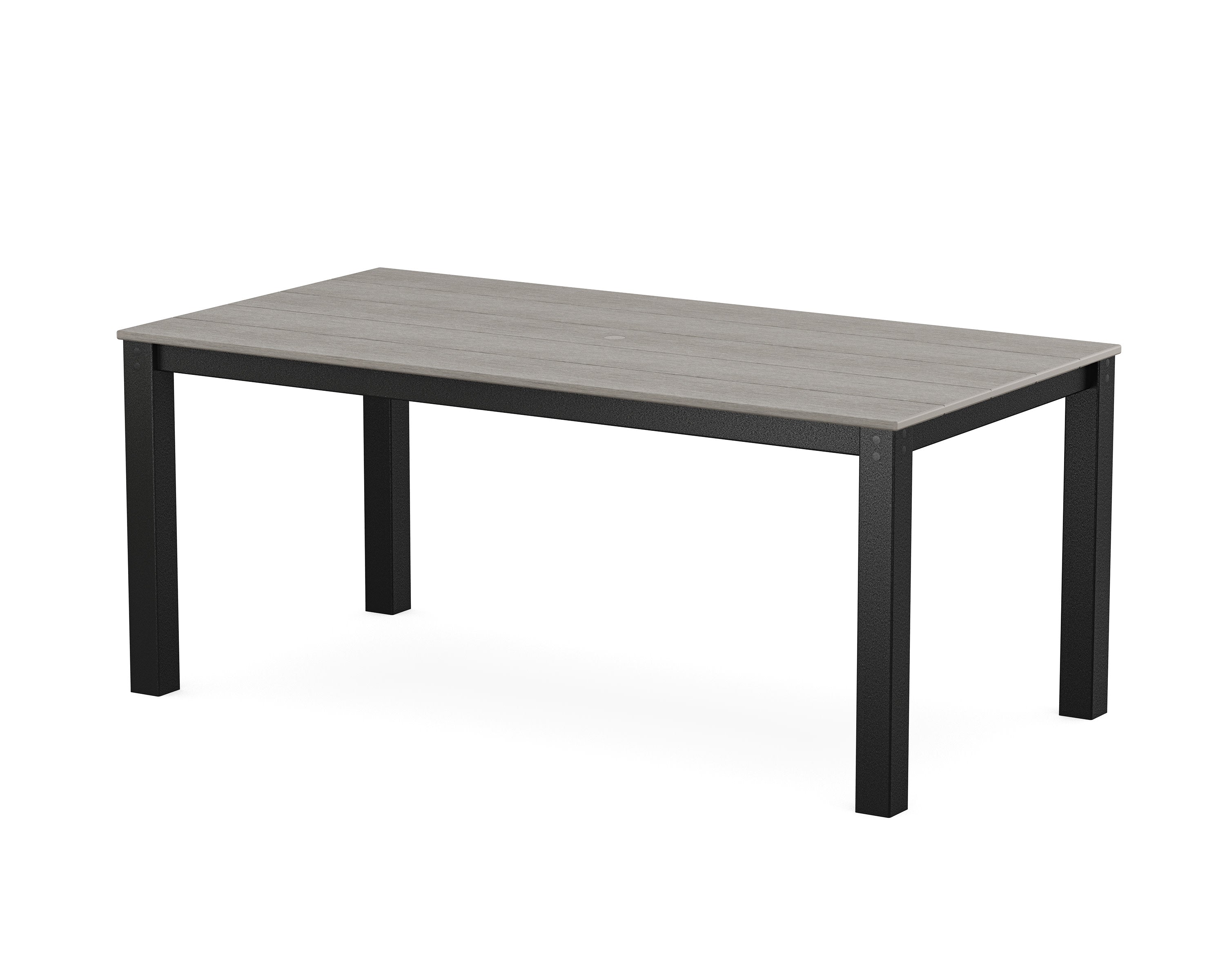 Parsons 38" X 72" Dining Table in Black / Driftwood