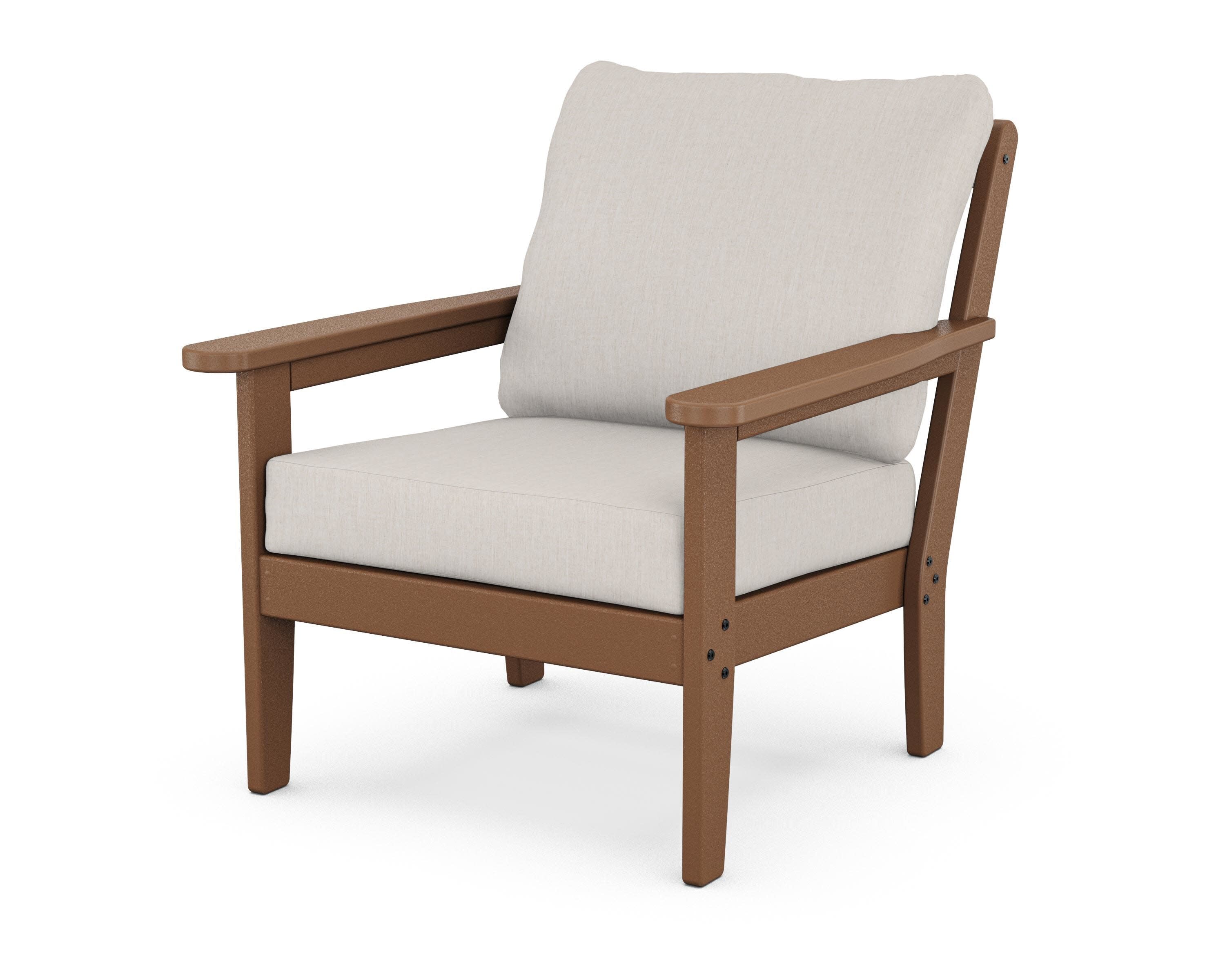 Cottage Deep Seating Chair in Teak / Cast Ash