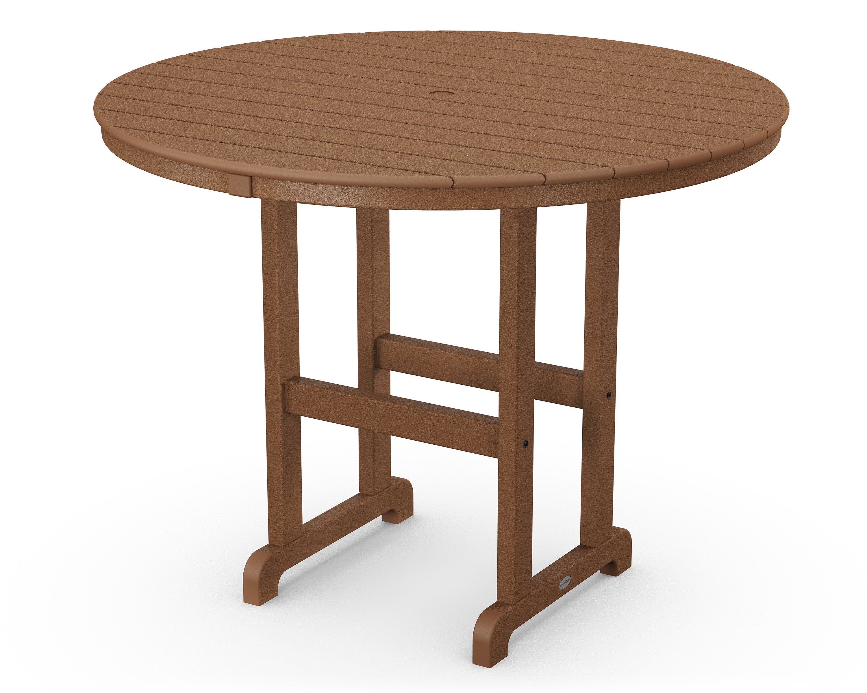 48" Round Farmhouse Counter Table in Teak