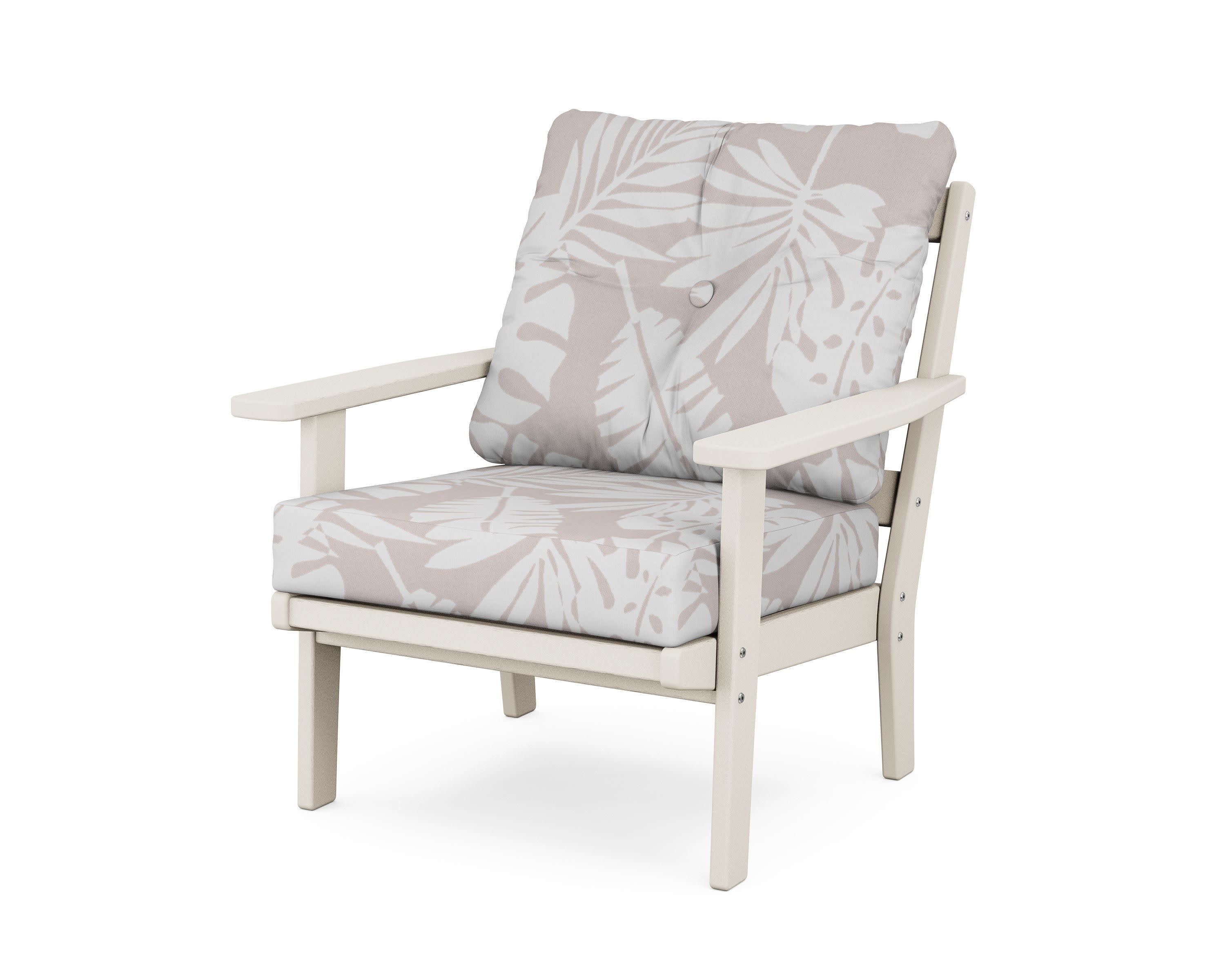 Prairie Deep Seating Chair in Sand / Leaf Dune Burlap