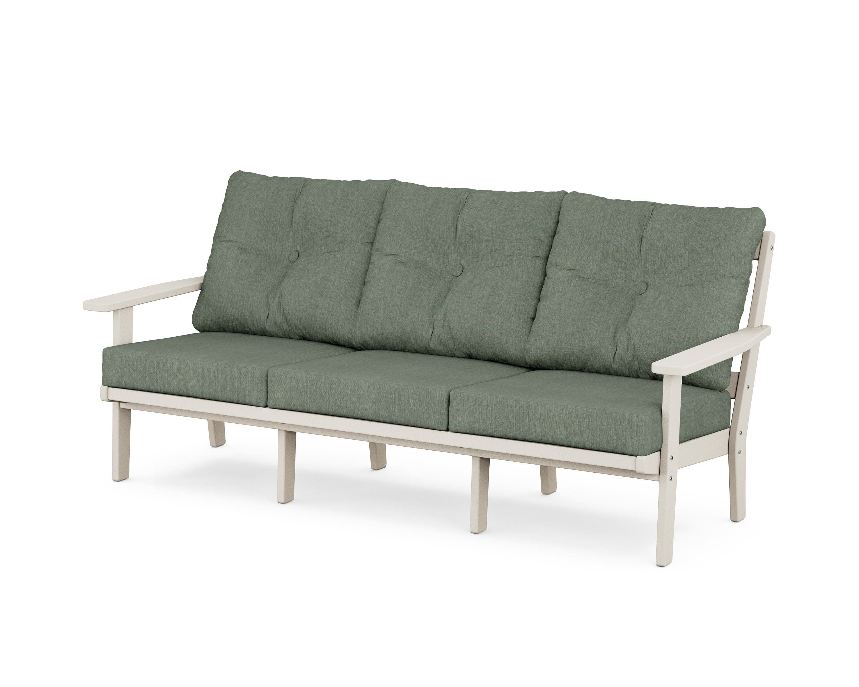 PrairieDeep Seating Sofa in Sand / Cast Sage