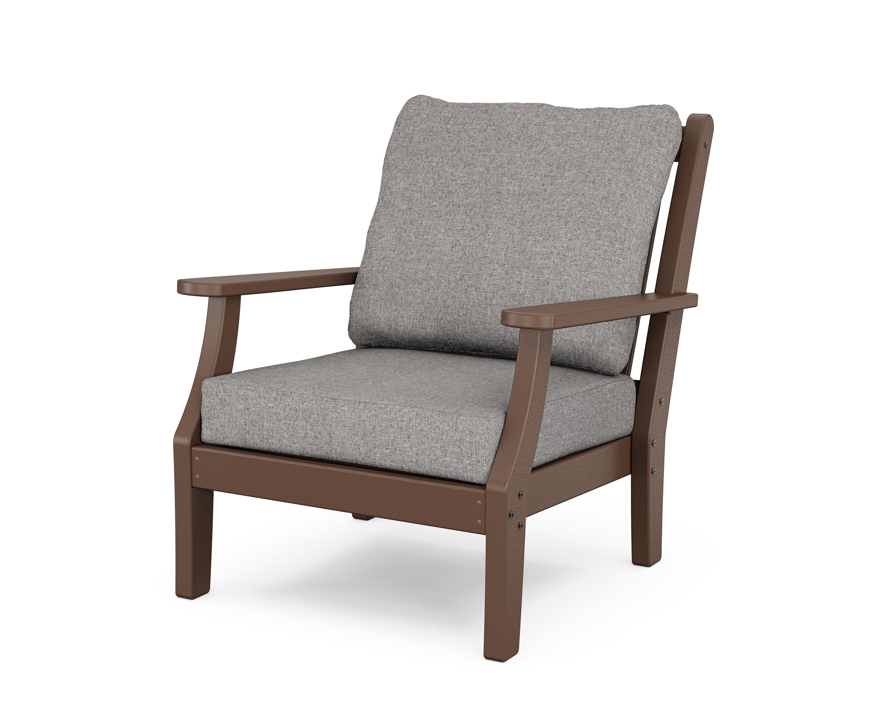 Wovendale Deep Seating Chair in Mahogany / Grey Mist