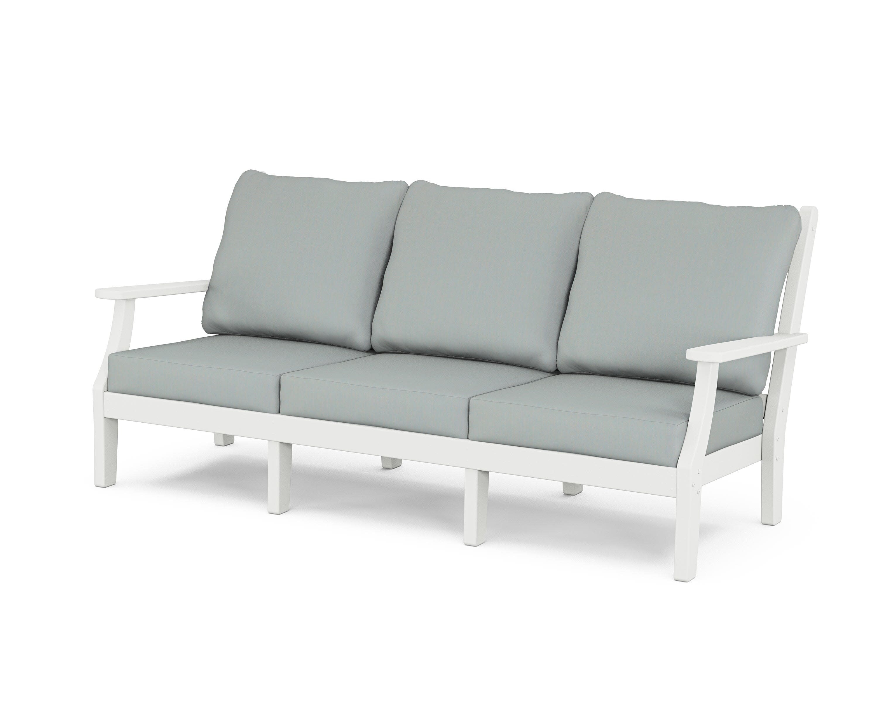 Wovendale Deep Seating Sofa in White / Spa
