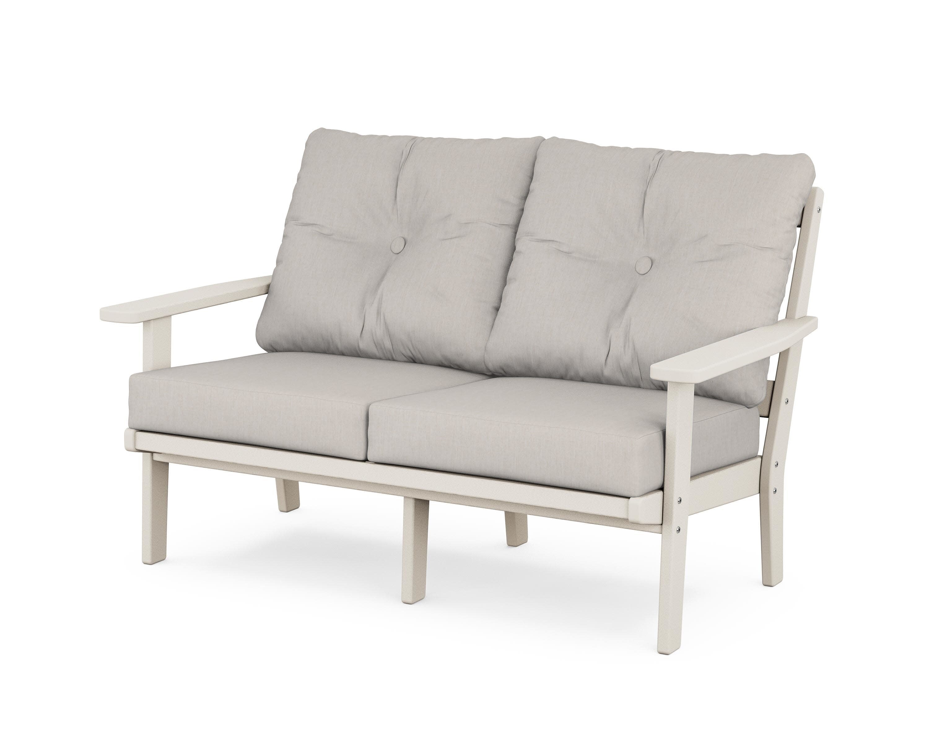 Prairie Deep SeatingLoveseat in Sand / Cast Ash