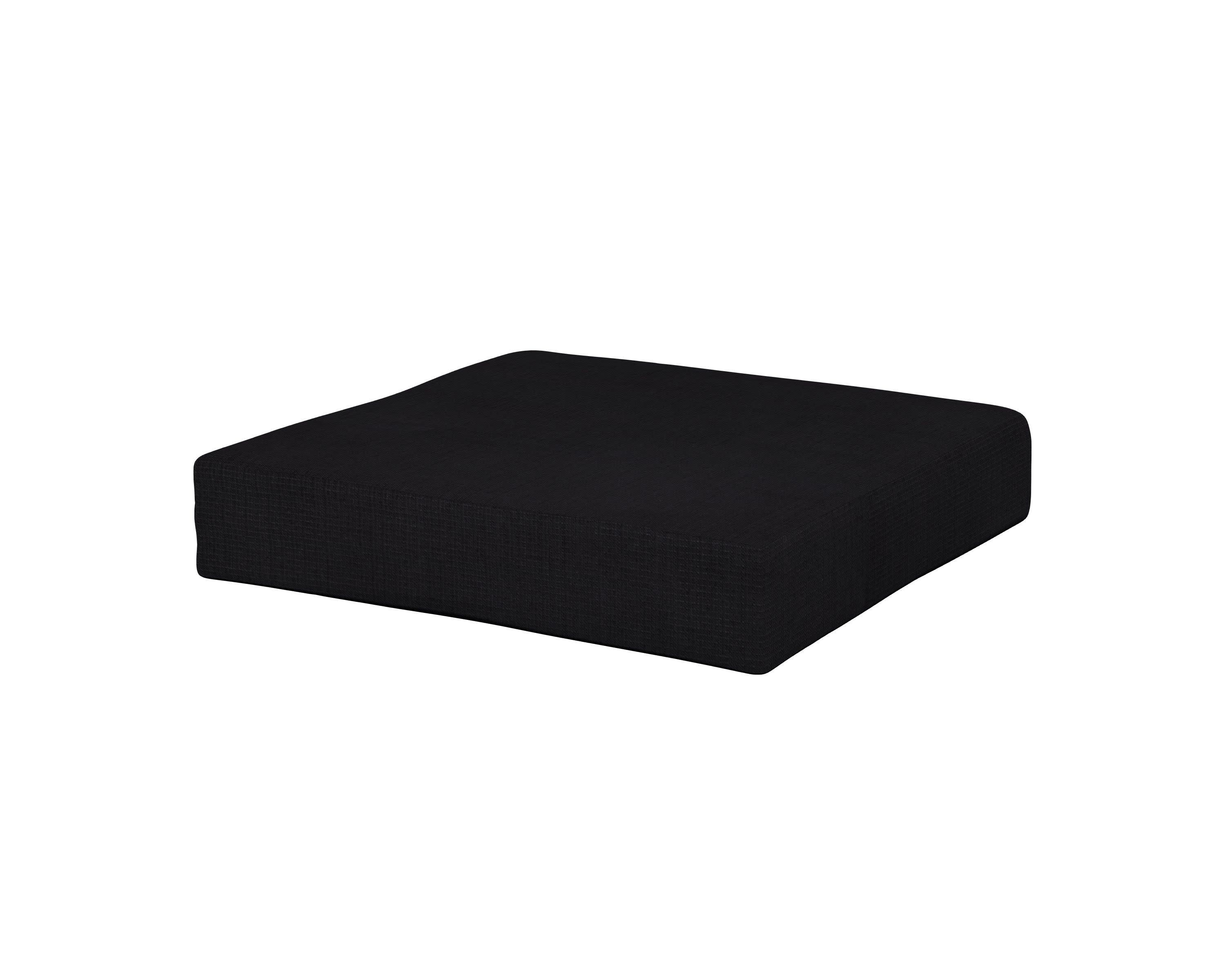 Vineyard Ottoman Cushion in Midnight Linen