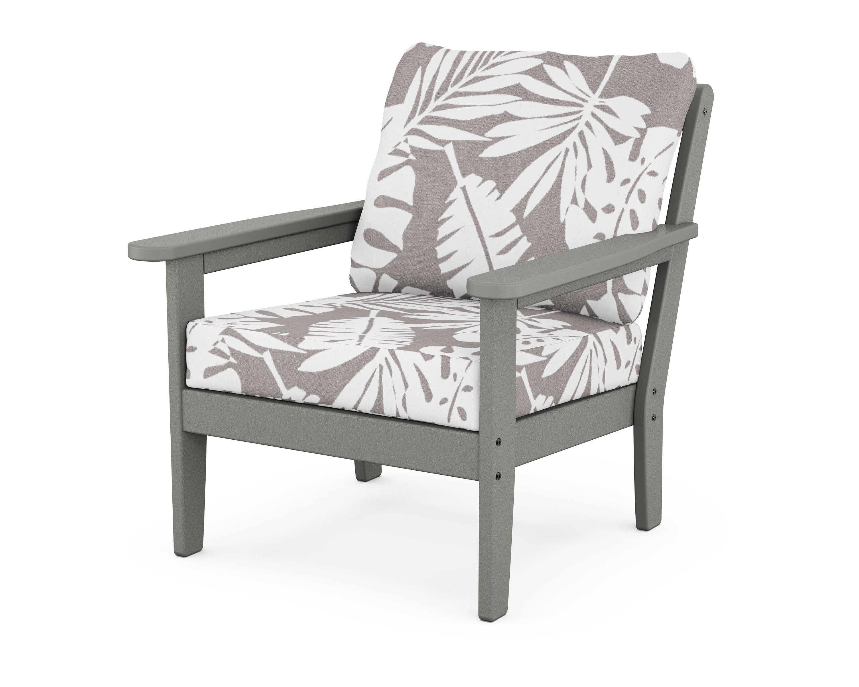 Cottage Deep Seating Chair in Slate Grey / Leaf Grey Mist