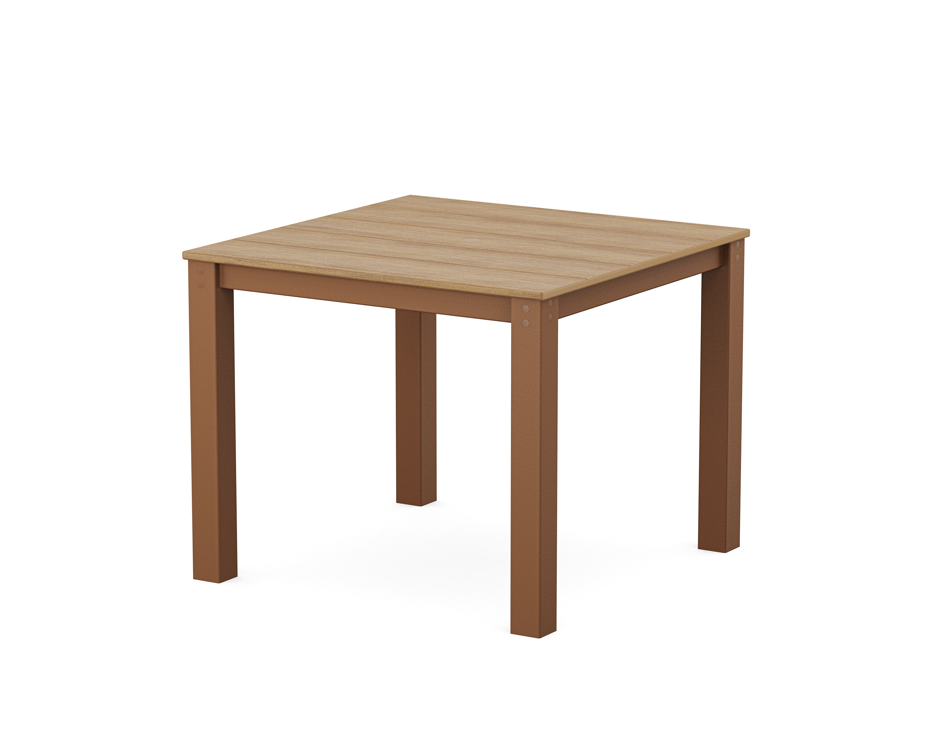Parsons 38" X 38" Dining Table in Teak / Natural