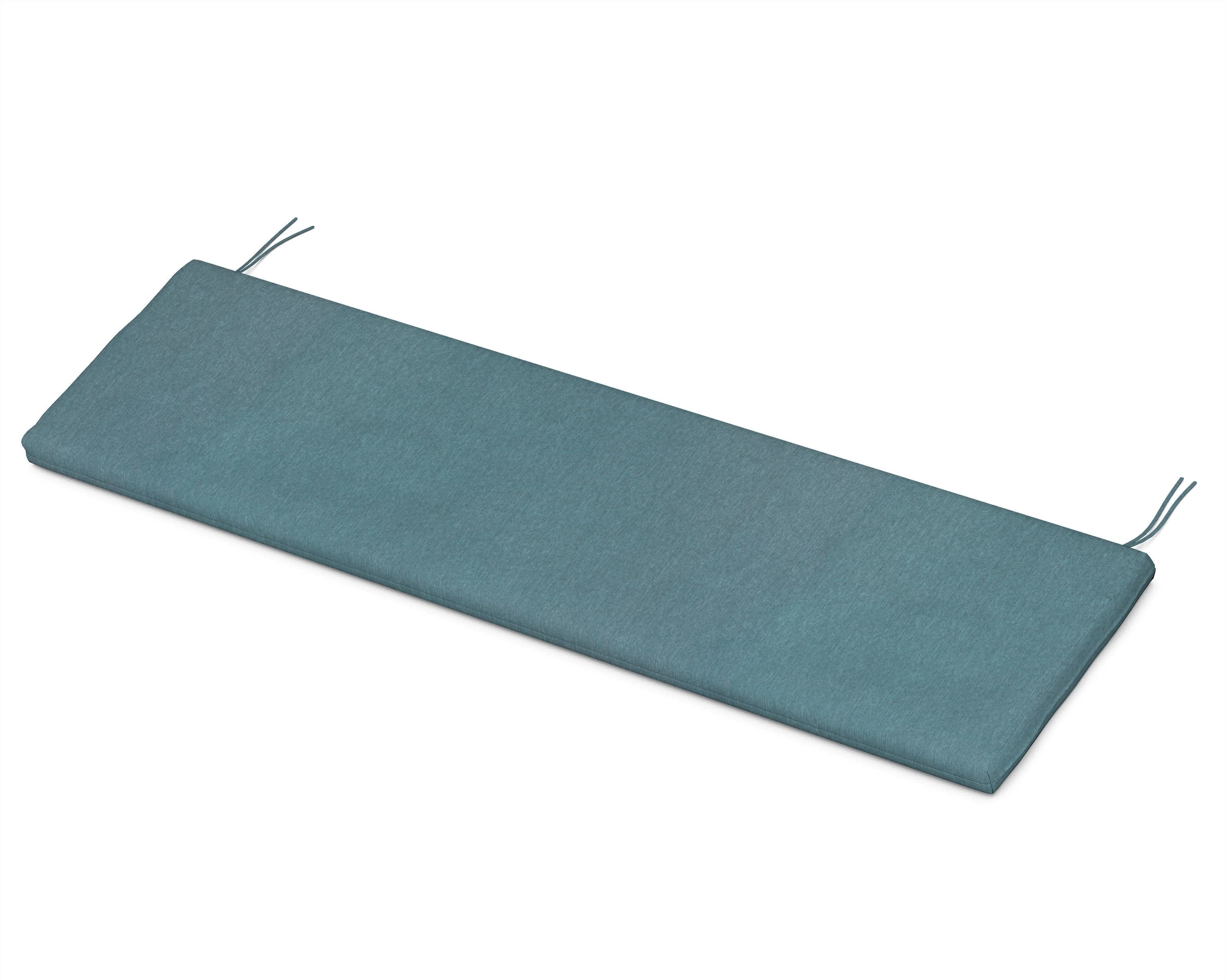 Bench Seat Cushion - 18.5"D x 55.5"W x 2.5"H in Ocean Teal