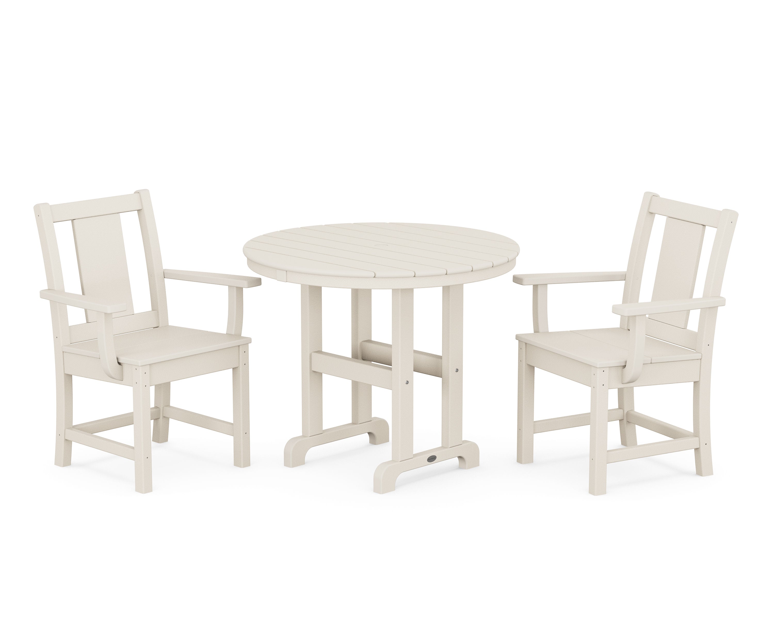 Prairie 3-Piece Farmhouse Dining Set in Sand