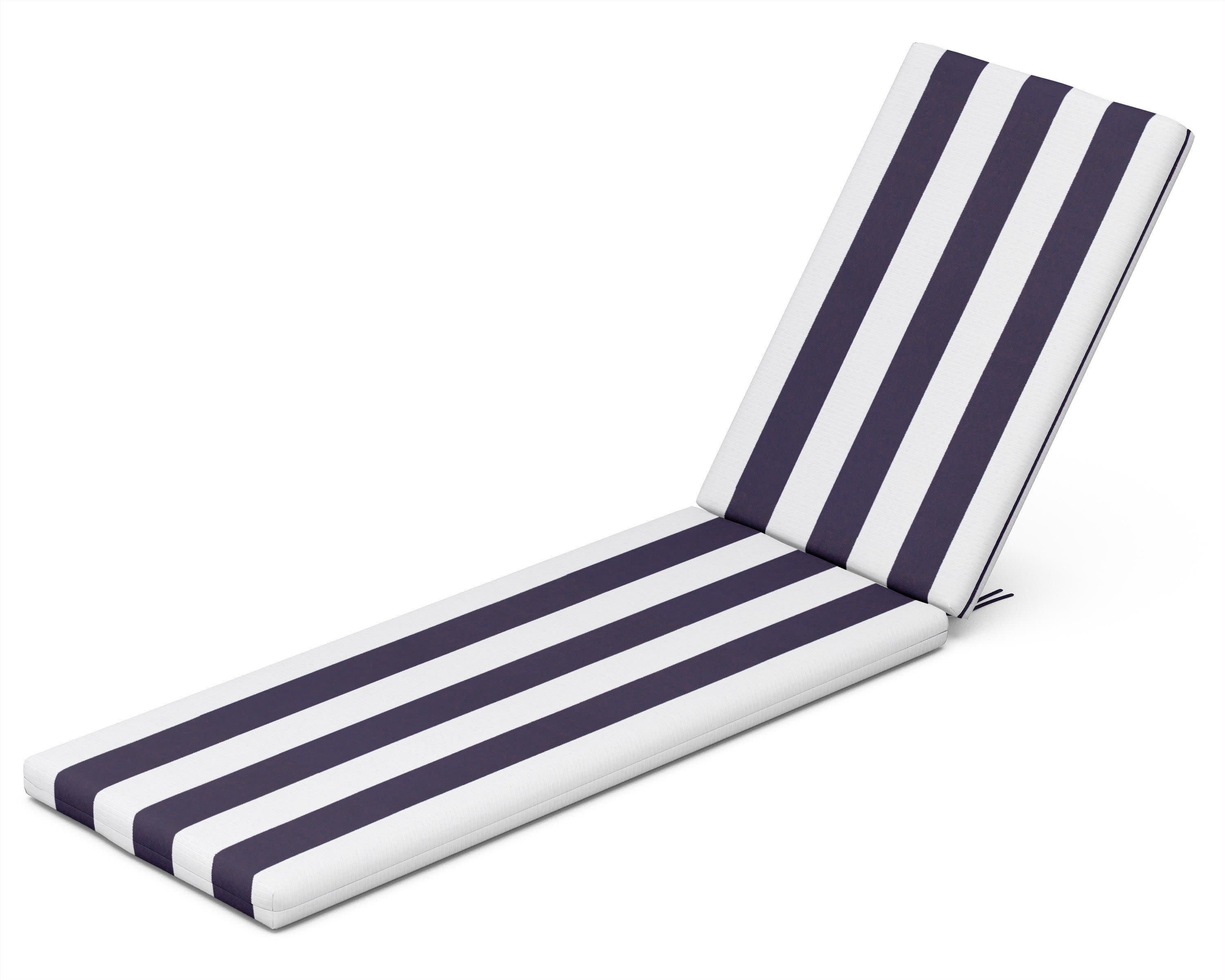 Chaise Cushion in Cabana Stripe Navy