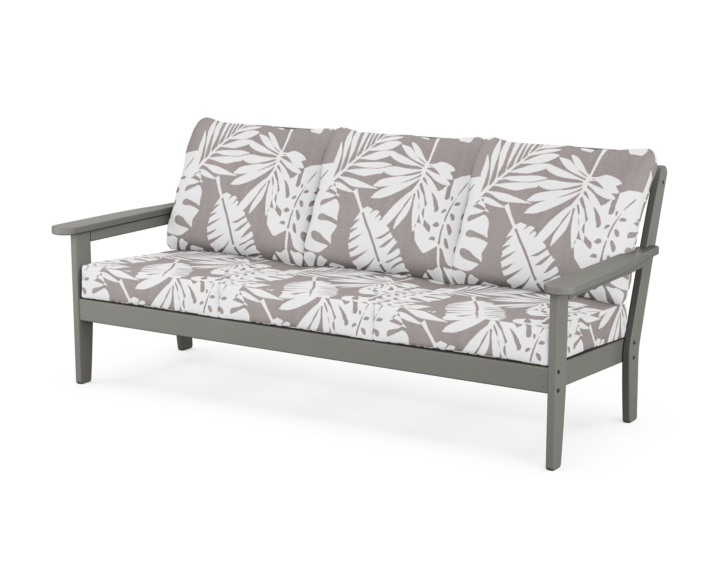 Cottage Deep Seating Sofa in Slate Grey / Leaf Grey Mist
