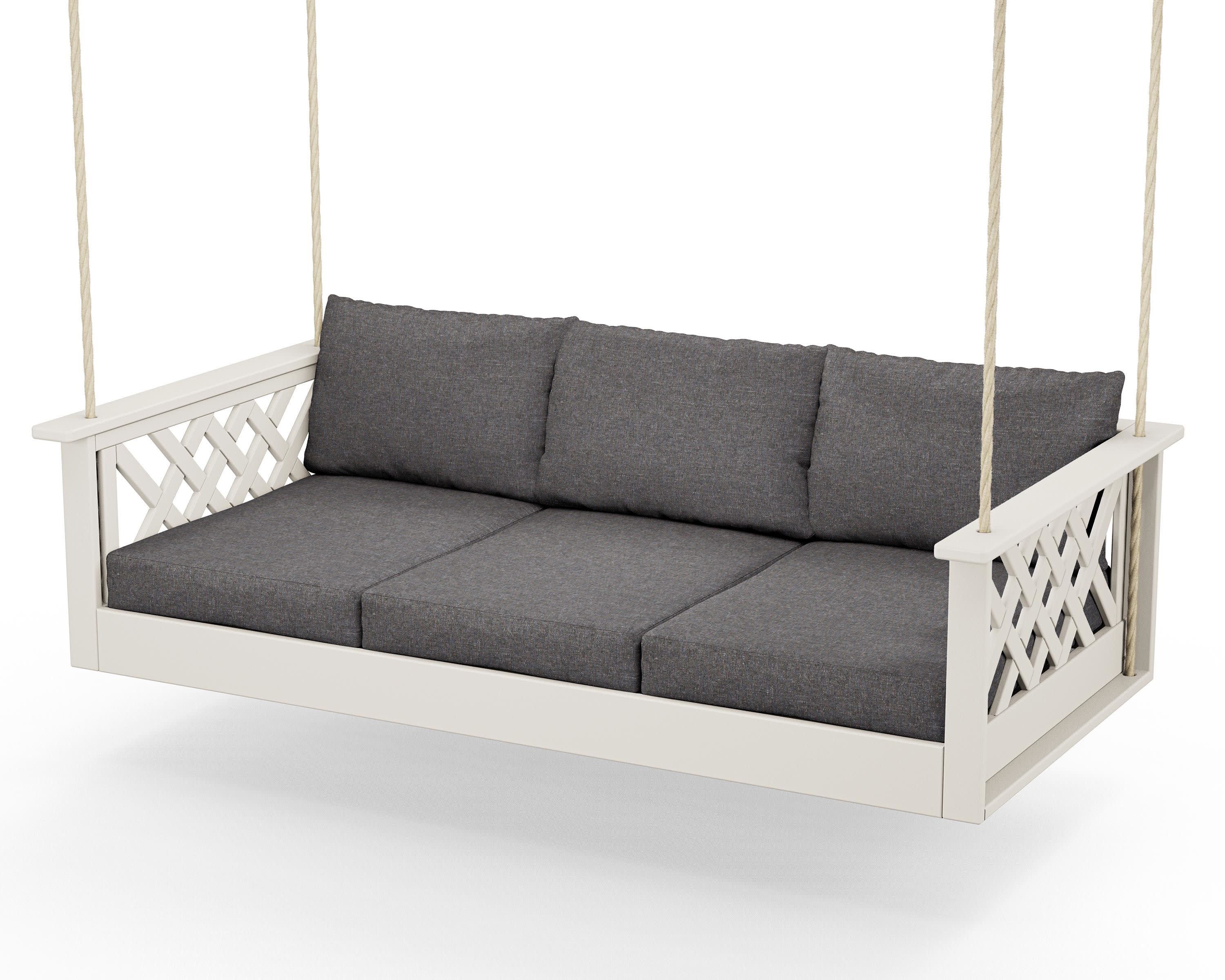 Wovendale Daybed Swing in Sand / Ash Charcoal