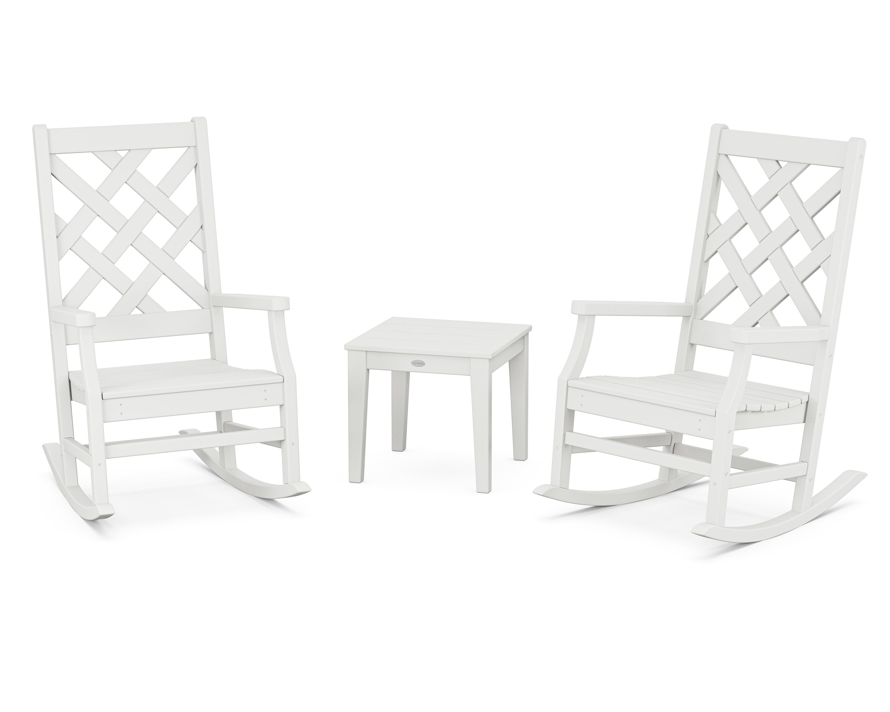 Wovendale 3-Piece Rocking Chair Set in White