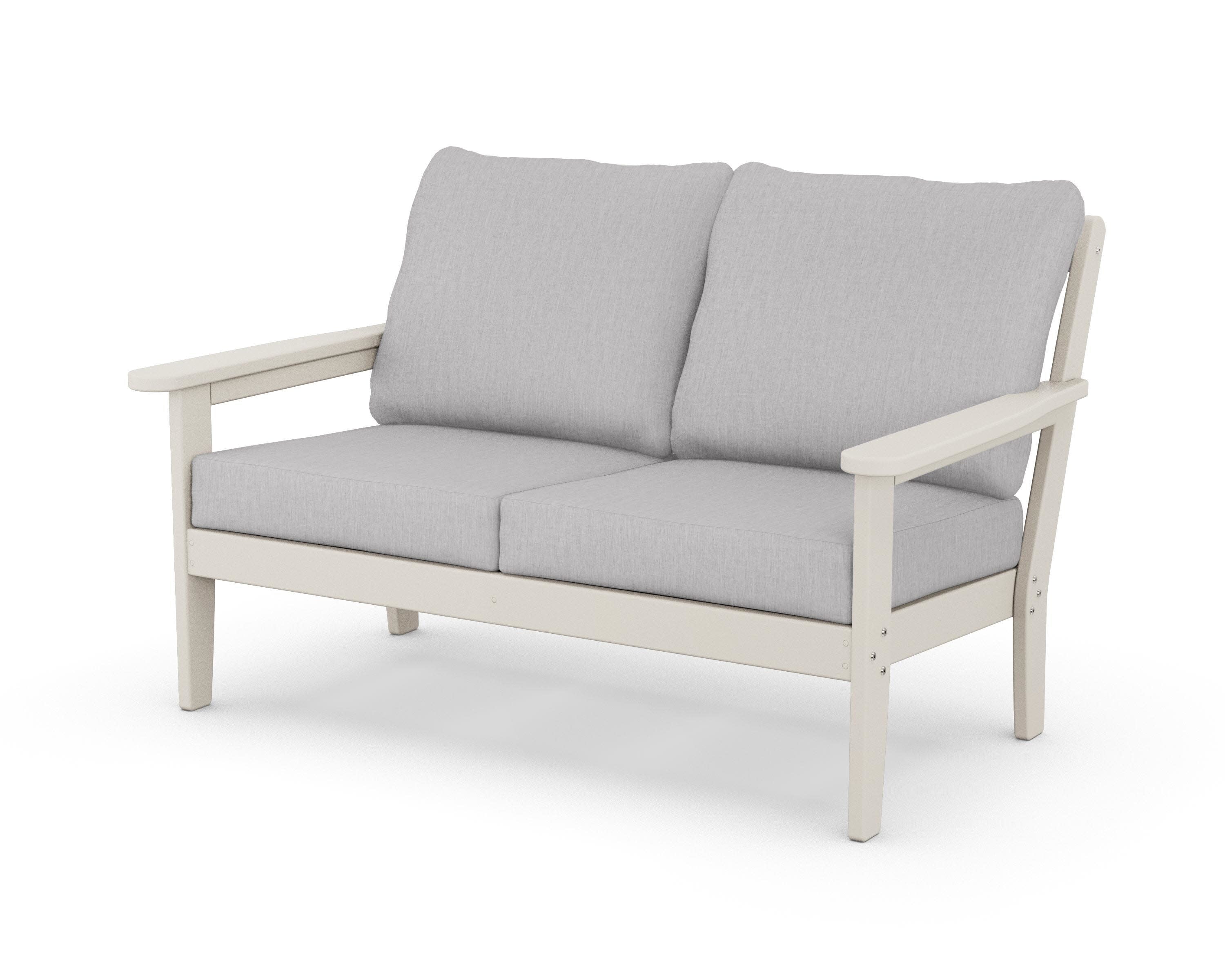 Cottage Deep Seating Loveseat in Sand / Granite